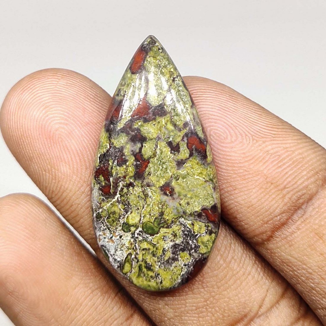 23.70ct Natural Dragon Jasper: Natural Dragon Jasper with an exact weight is 23.70ct.Top Quality stone