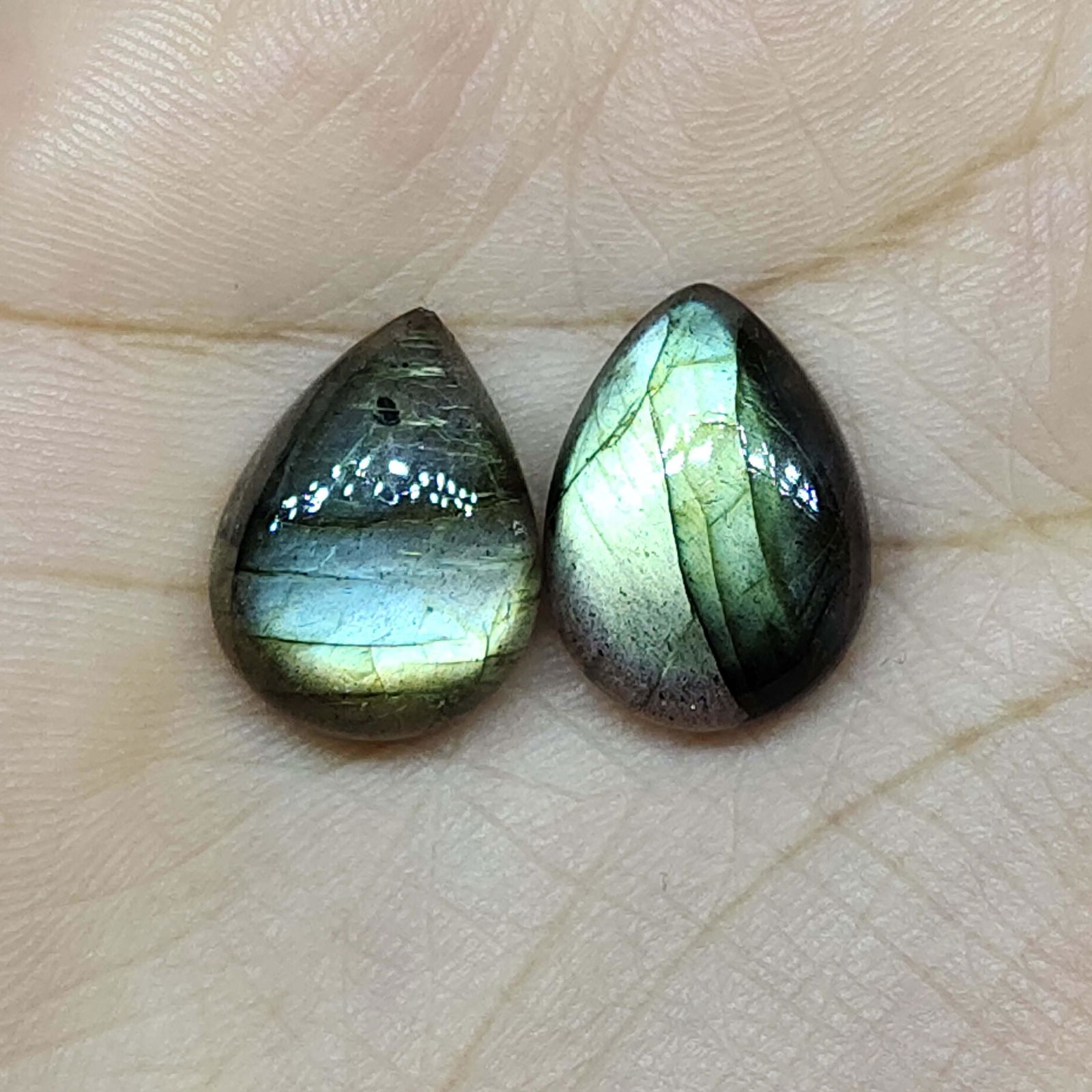 14.70 ct Natural Labradorite Pair (1 of 2)