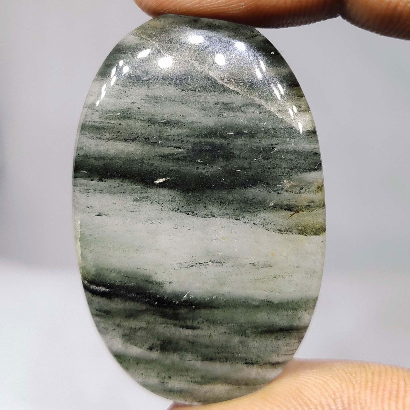59.25 ct Natural Moss Rutile Quartz (1 of 2)