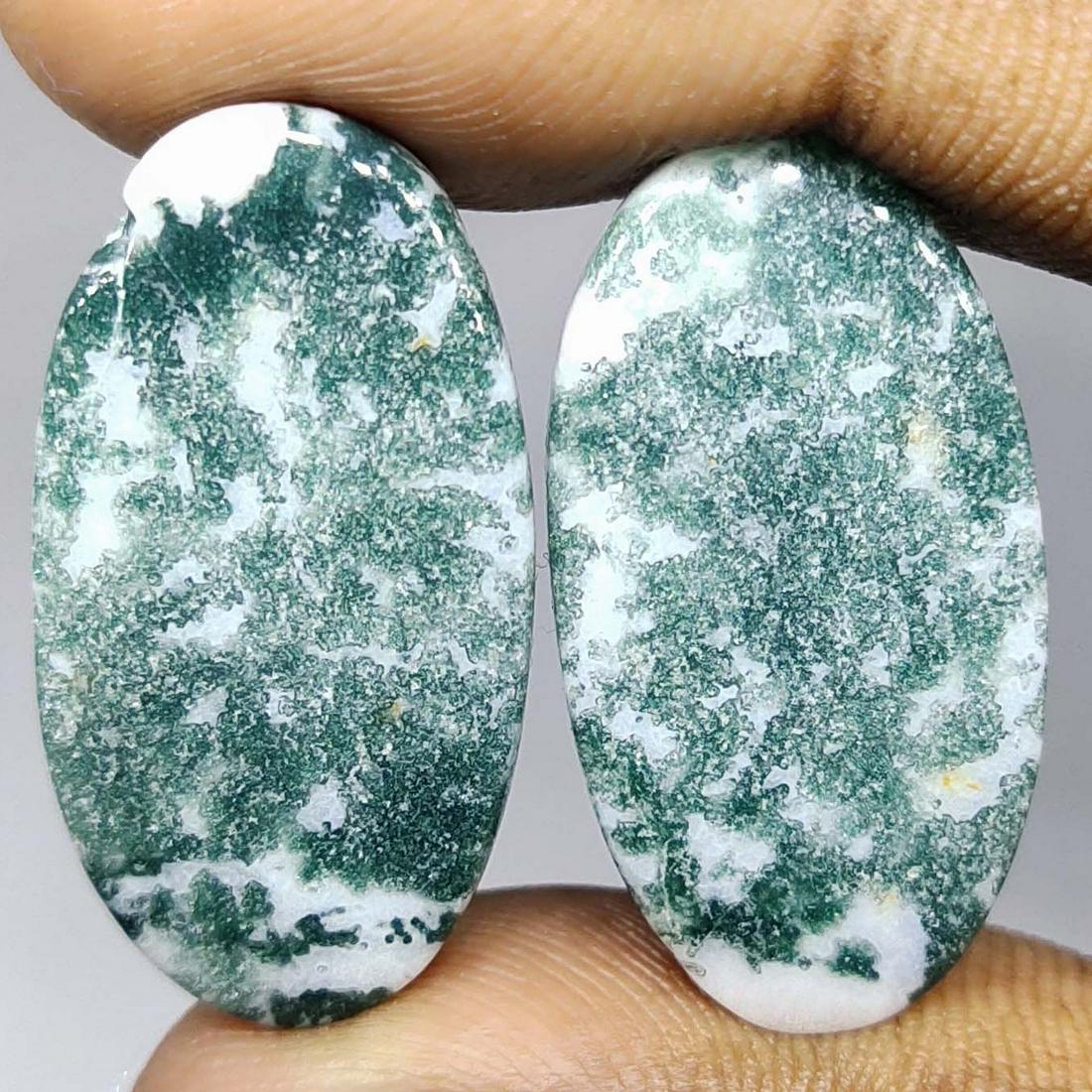 33.35 ct Natural Green Tree Agate (1 of 2)