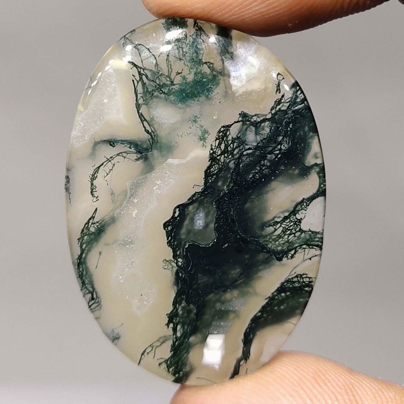 28.95 ct Natural Moss Agate (1 of 1)