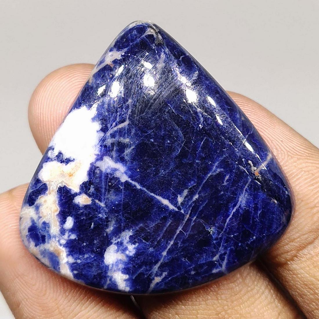 41.75 Natural Sodalite: Note : Listed stones dimensions are millimetres only, not centimetres and all are 100% Natural and rarely selected stones only