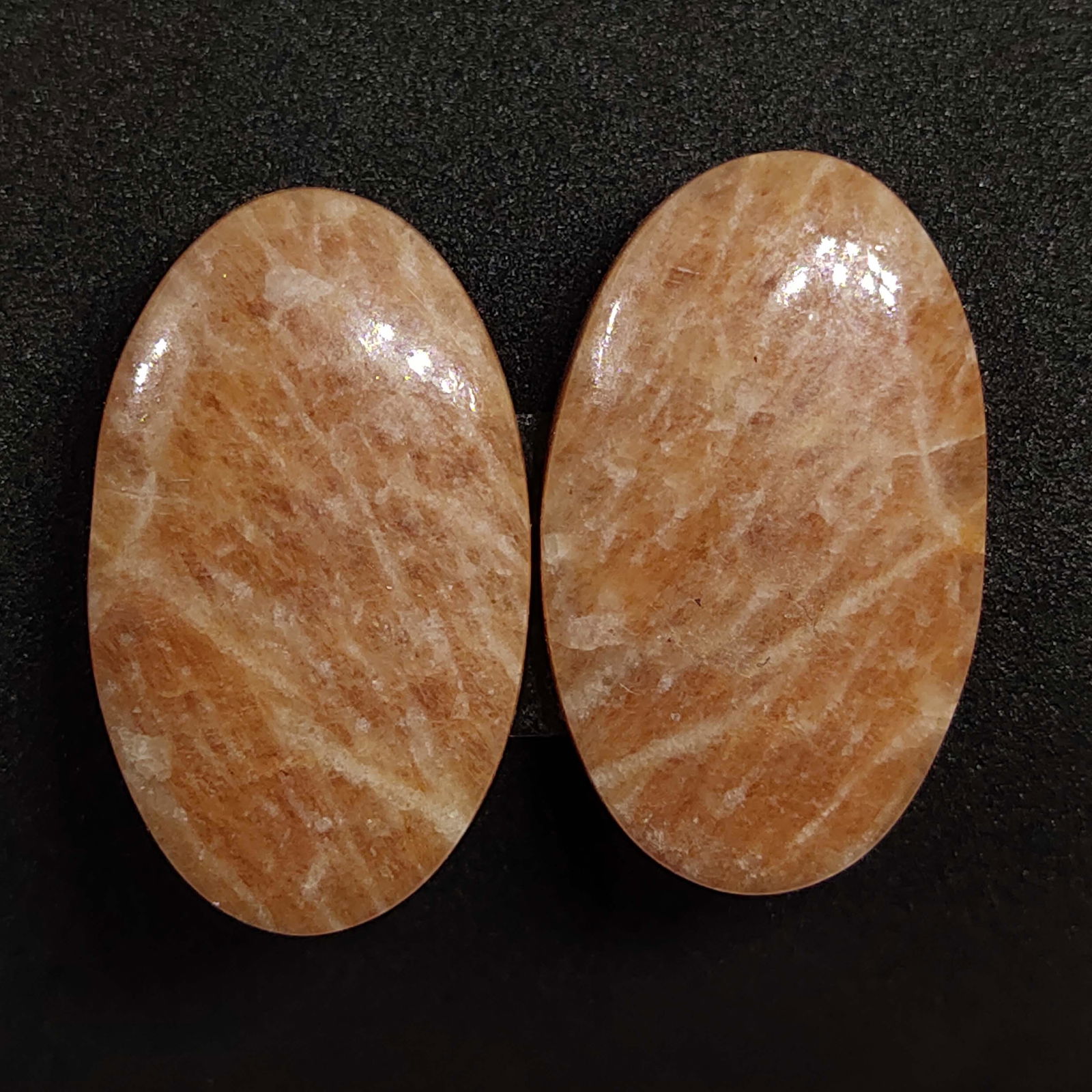 33.65 Natural Peach Amazonite Pair (1 of 2)