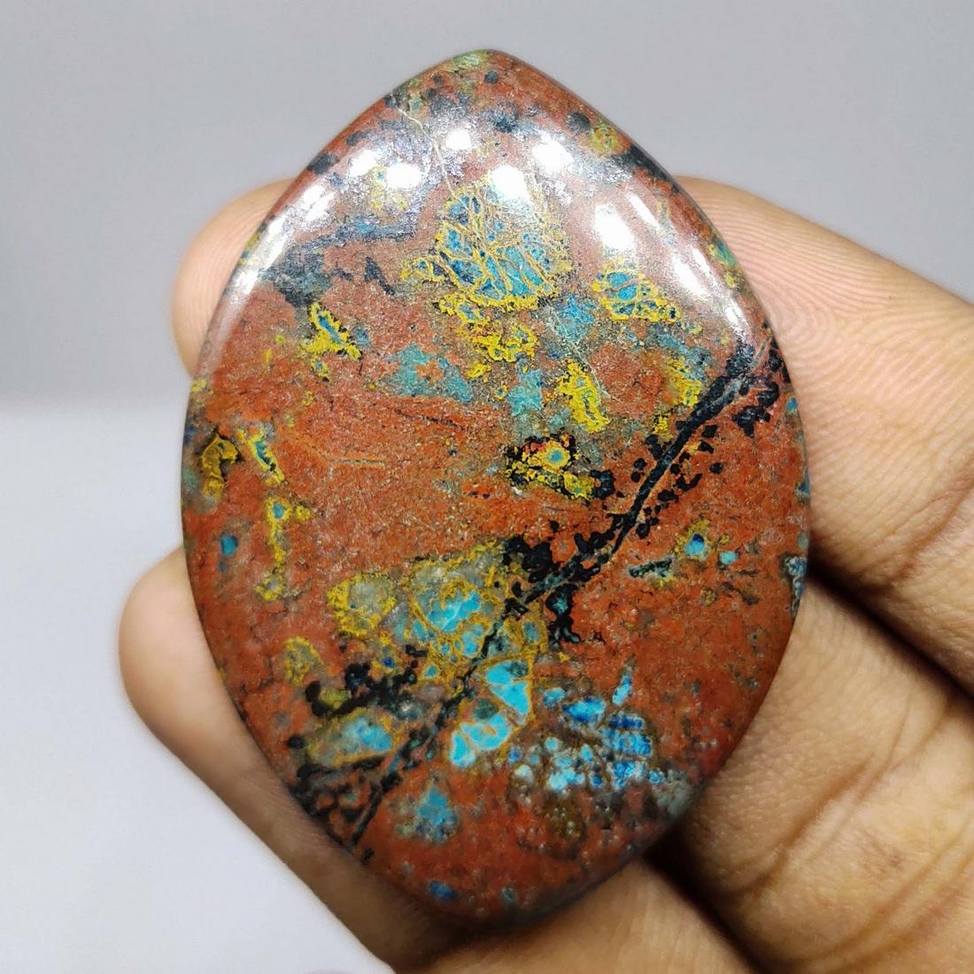 58.45 ct Natural Top Grade Chrysocolla (1 of 2)