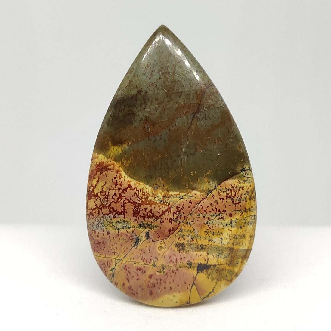 34.90 ct Natural Red Creek Jasper: Natural Red Creek Jasper with an exact weight is 34.90 ct.Top Quality stone