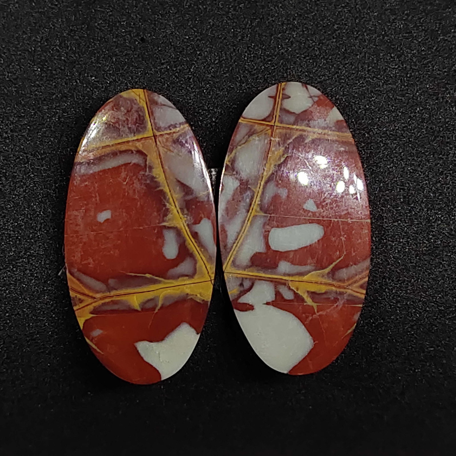 26.60 ct Natural Noreena Jasper Pair (1 of 2)