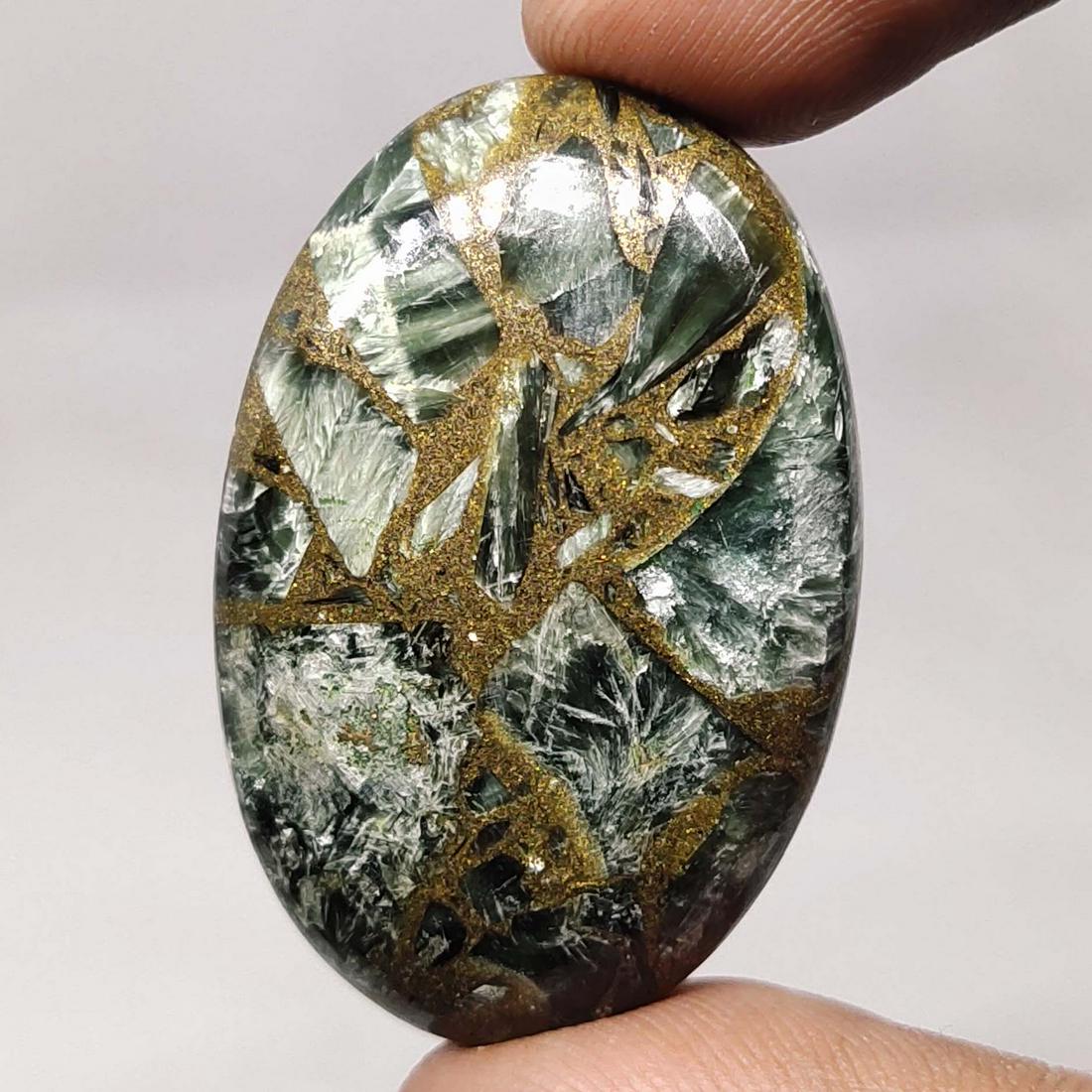 46.20 ct Natural Copper Seraphinite (1 of 1)