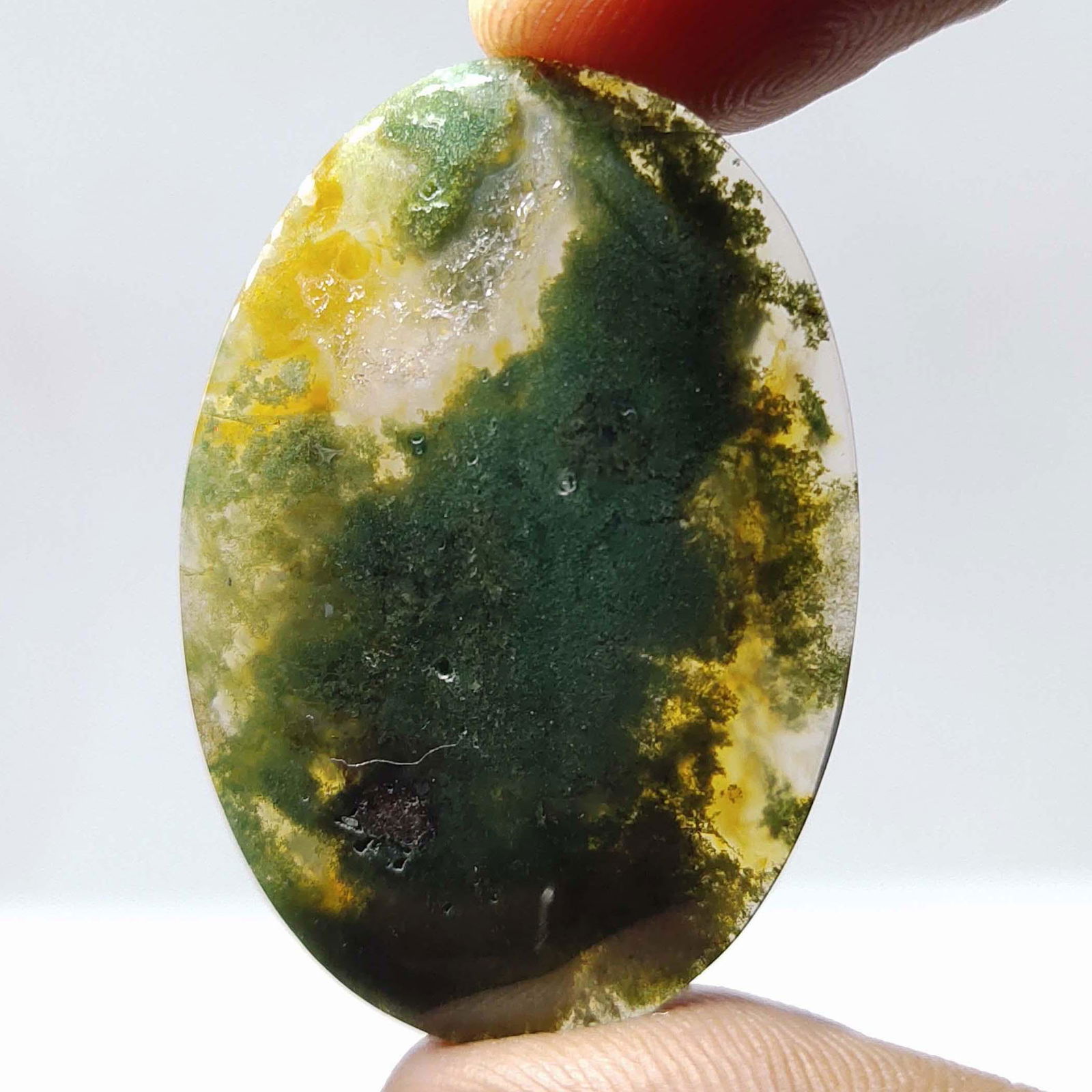 31.40 ct Natural Moss Agate (1 of 2)
