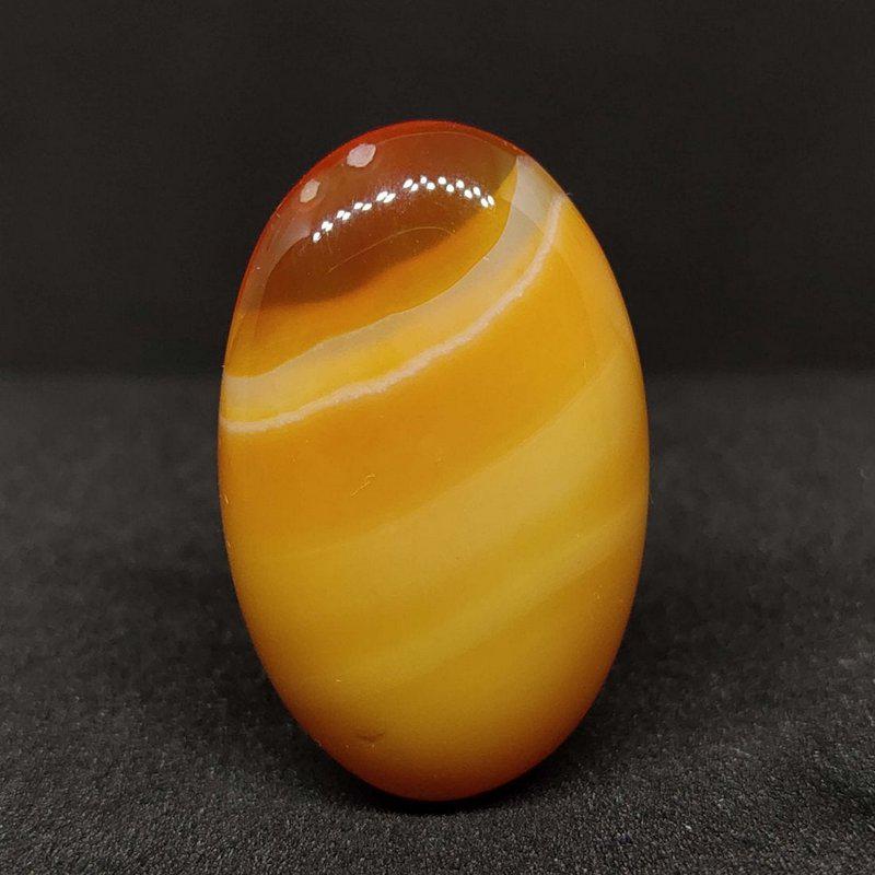 29.55 ct Natural Orange Banded Agate (1 of 1)
