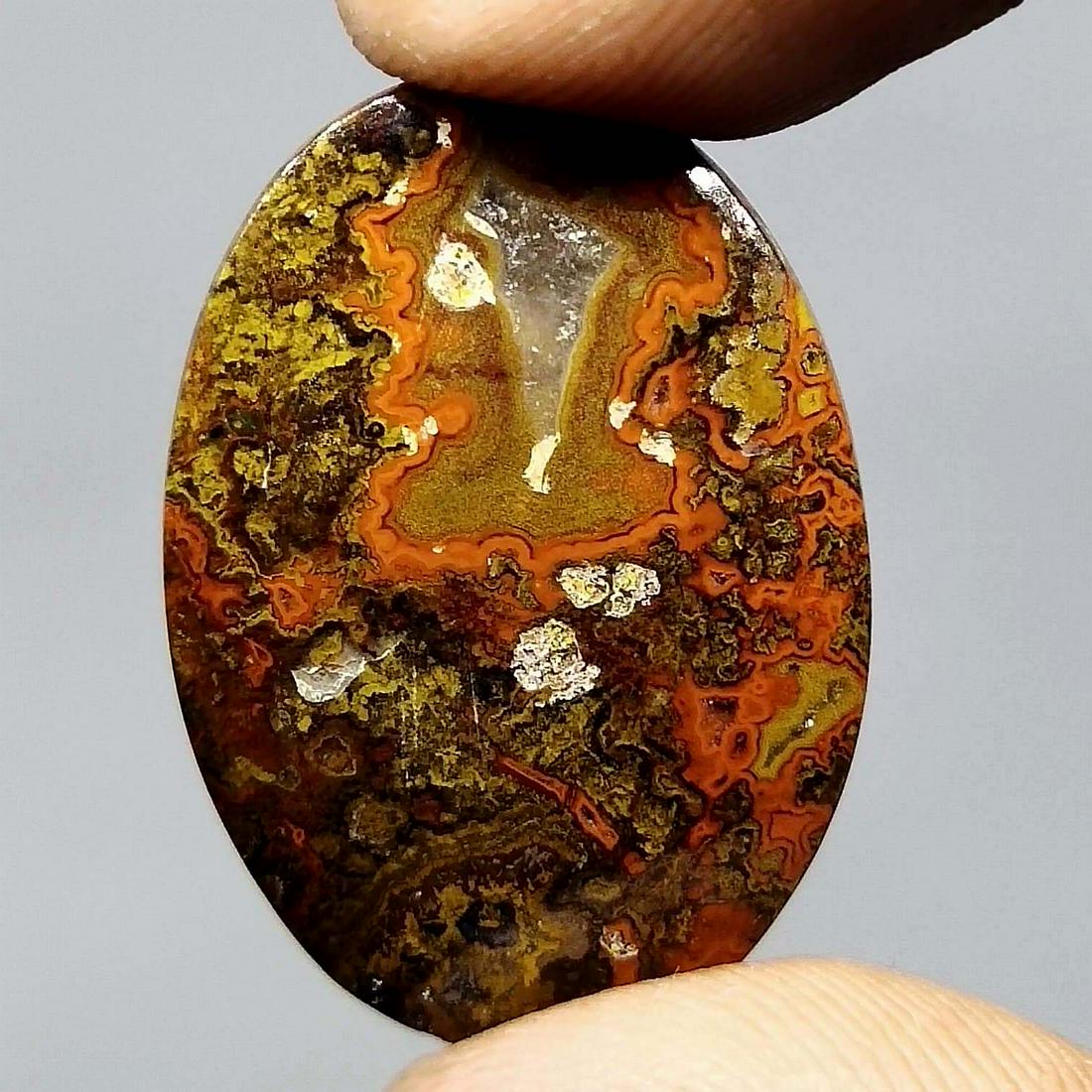 15.65 ct Rare Natural Seam Agate (1 of 1)