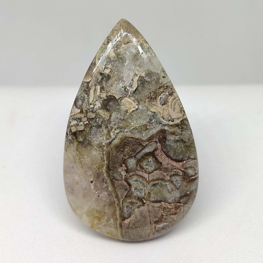 47.60 ct Natural Mushroom Jasper: All the stones listed are 100% natural and rarely selected from a big quantity lot also these are of very high quality. BID WITH CONFIDENCE!!! DIMENSIONS : 44X27X5 mm