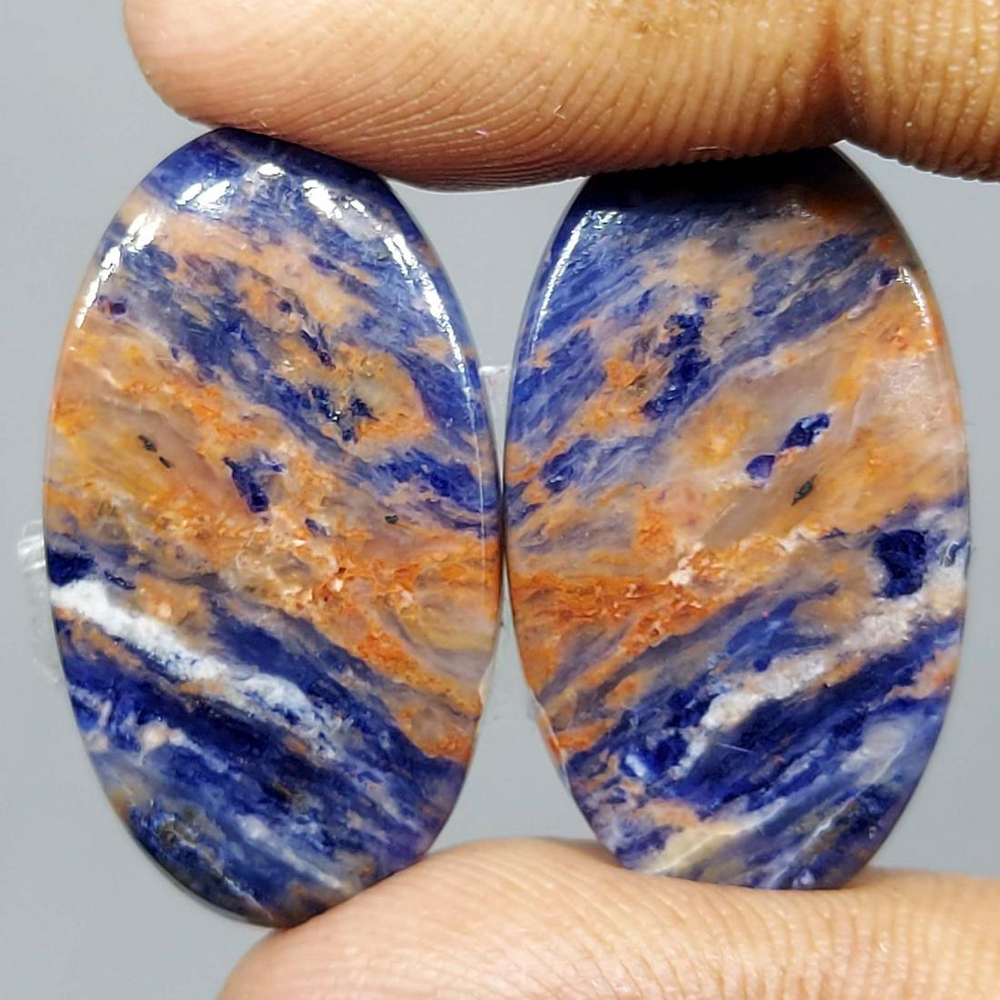 28.00 ct Natural Sodalite Pair (1 of 1)
