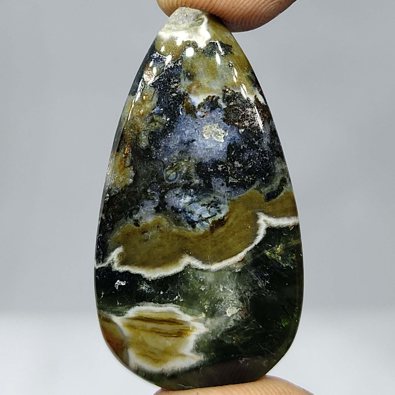 37.20 ct Natural Solar Moss Agate (1 of 1)