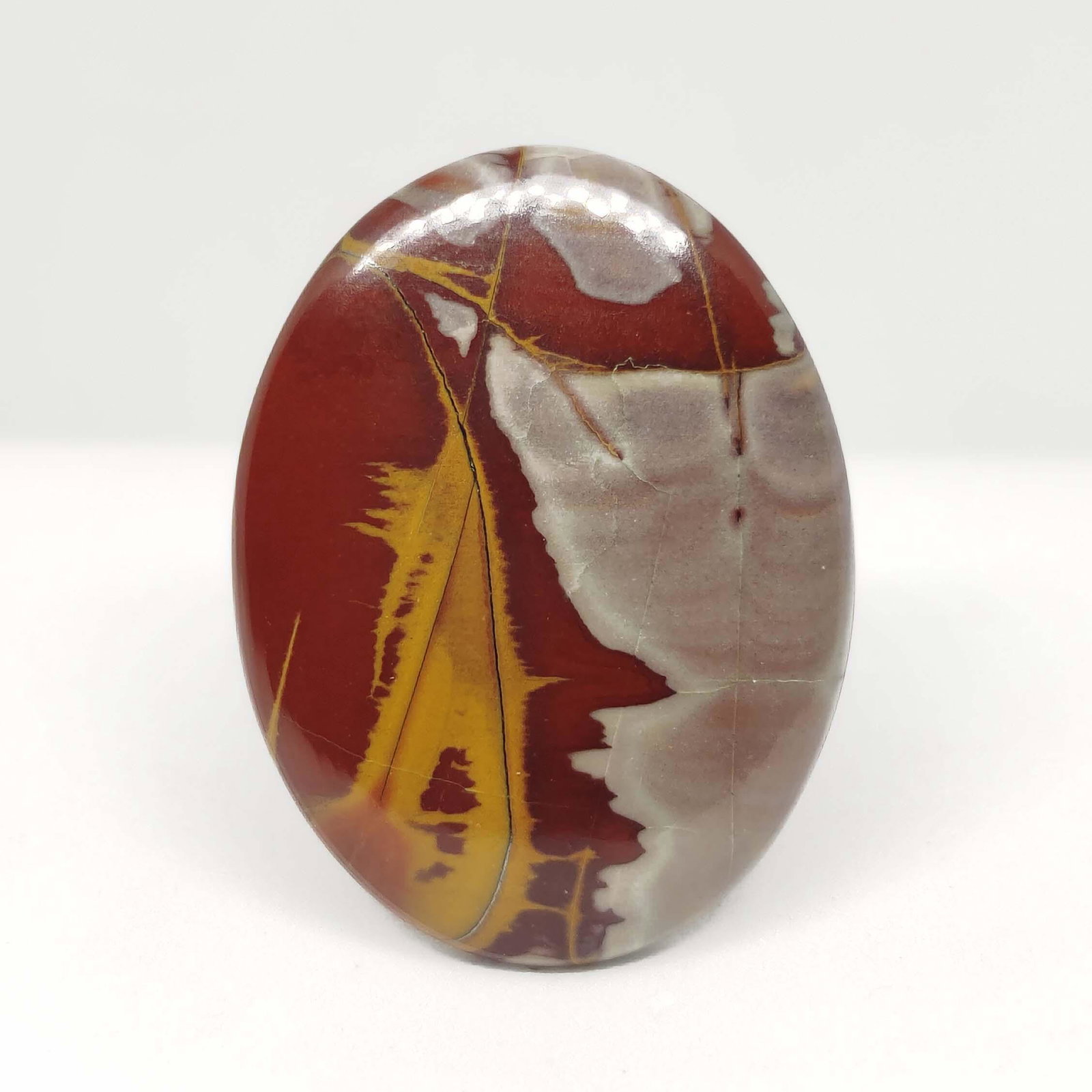 37.40 ct Natural Noreena Jasper: All the stones listed are 100% natural and rarely selected from a big quantity lot also these are of very high quality. BID WITH CONFIDENCE!!! DIMENSIONS : 34X26X5 mm
