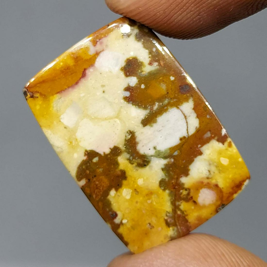 21.15 ct Natural Rocky Butte Jasper: All the stones listed are 100% natural and rarely selected from a big quantity lot also these are of very high quality. BID WITH CONFIDENCE!!! DIMENSIONS : 24X17X4 mm