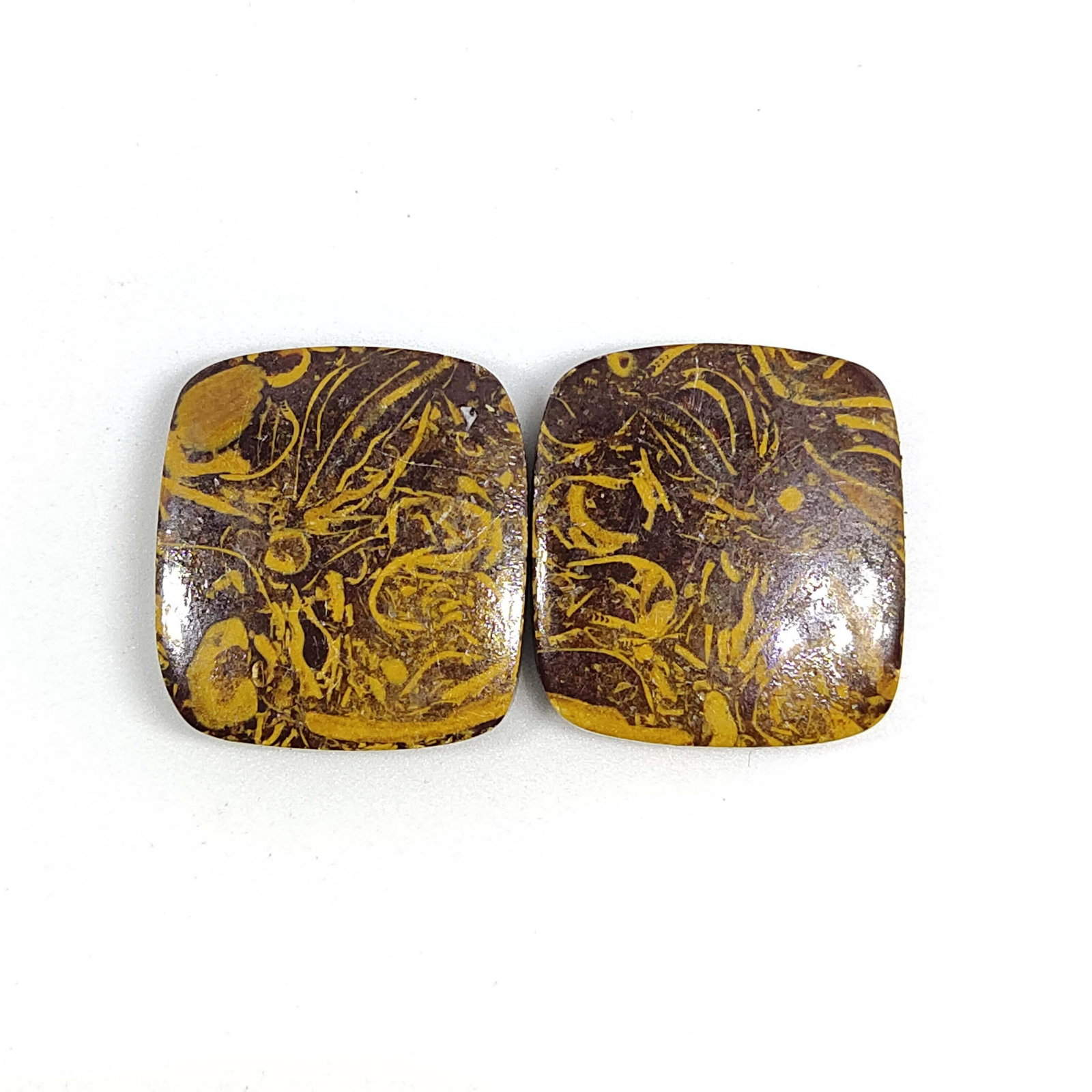 43.25 ct Natural Mariam Jasper Pair (1 of 1)