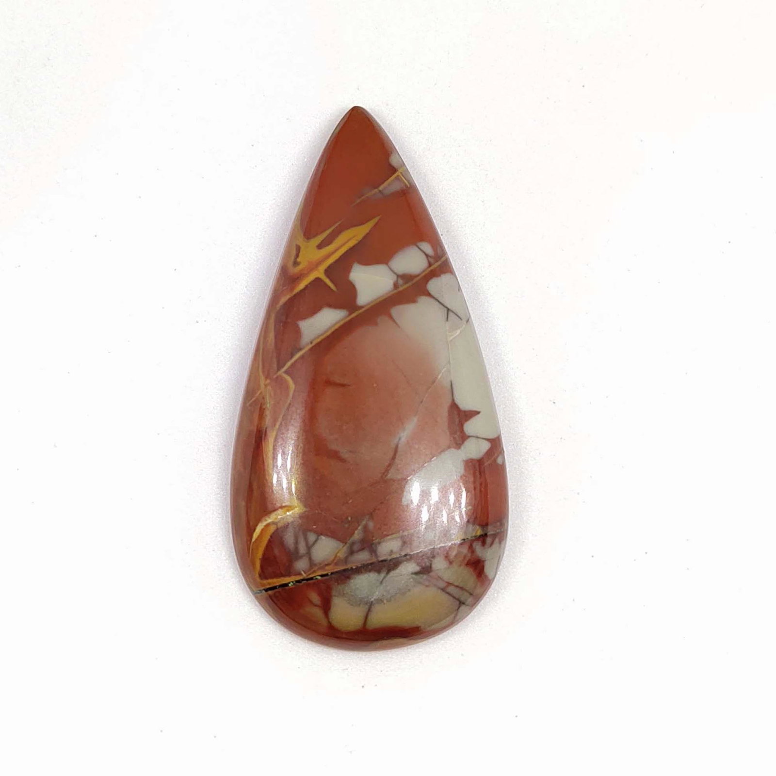 35.30 ct Natural Noreena Jasper: All the stones listed are 100% natural and rarely selected from a big quantity lot also these are of very high quality. BID WITH CONFIDENCE!!! DIMENSIONS : 43X21X5 mm