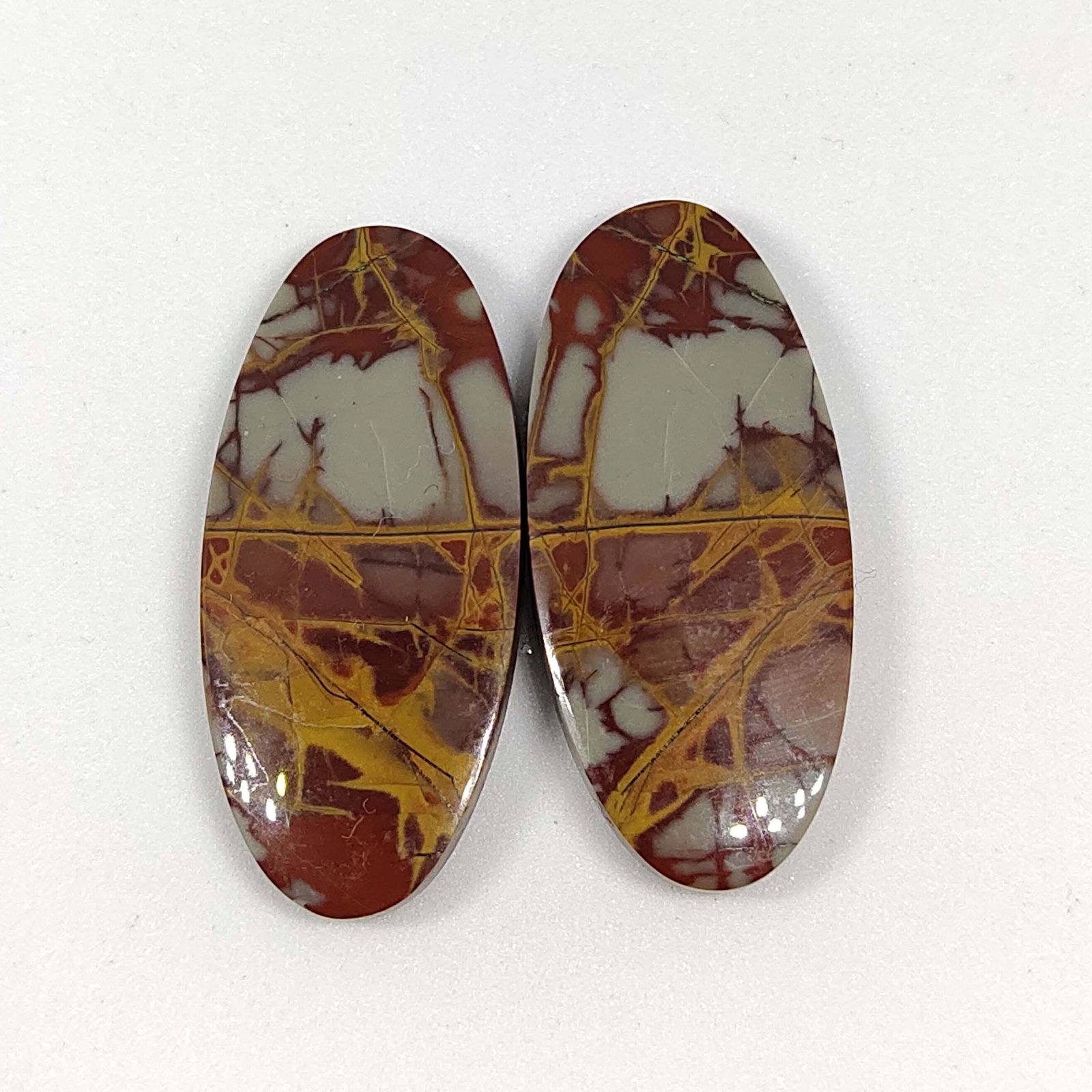 37.35 ct Natural Noreena Jasper Pair (1 of 1)