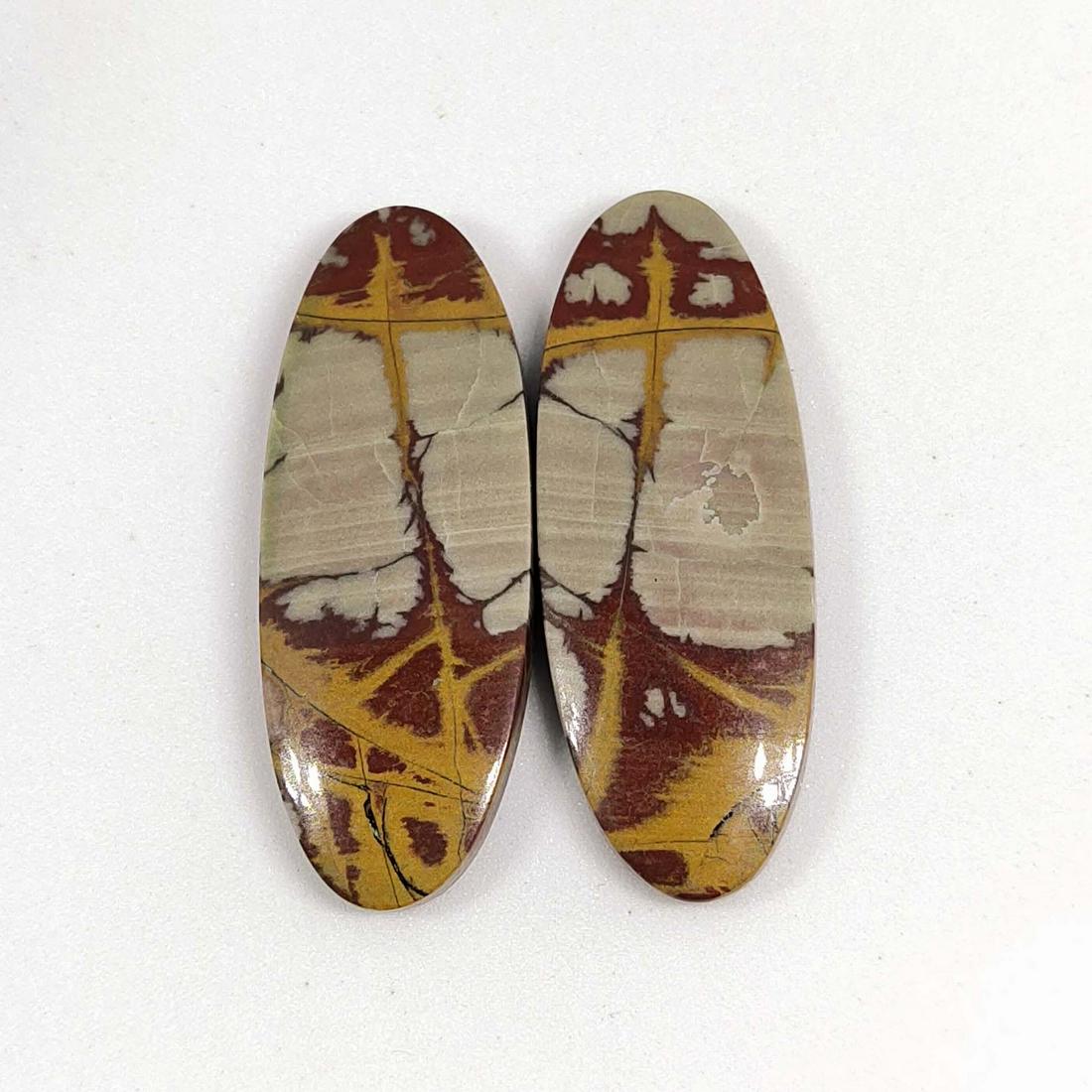 39.00 ct Natural Noreena Jasper Pair (1 of 1)