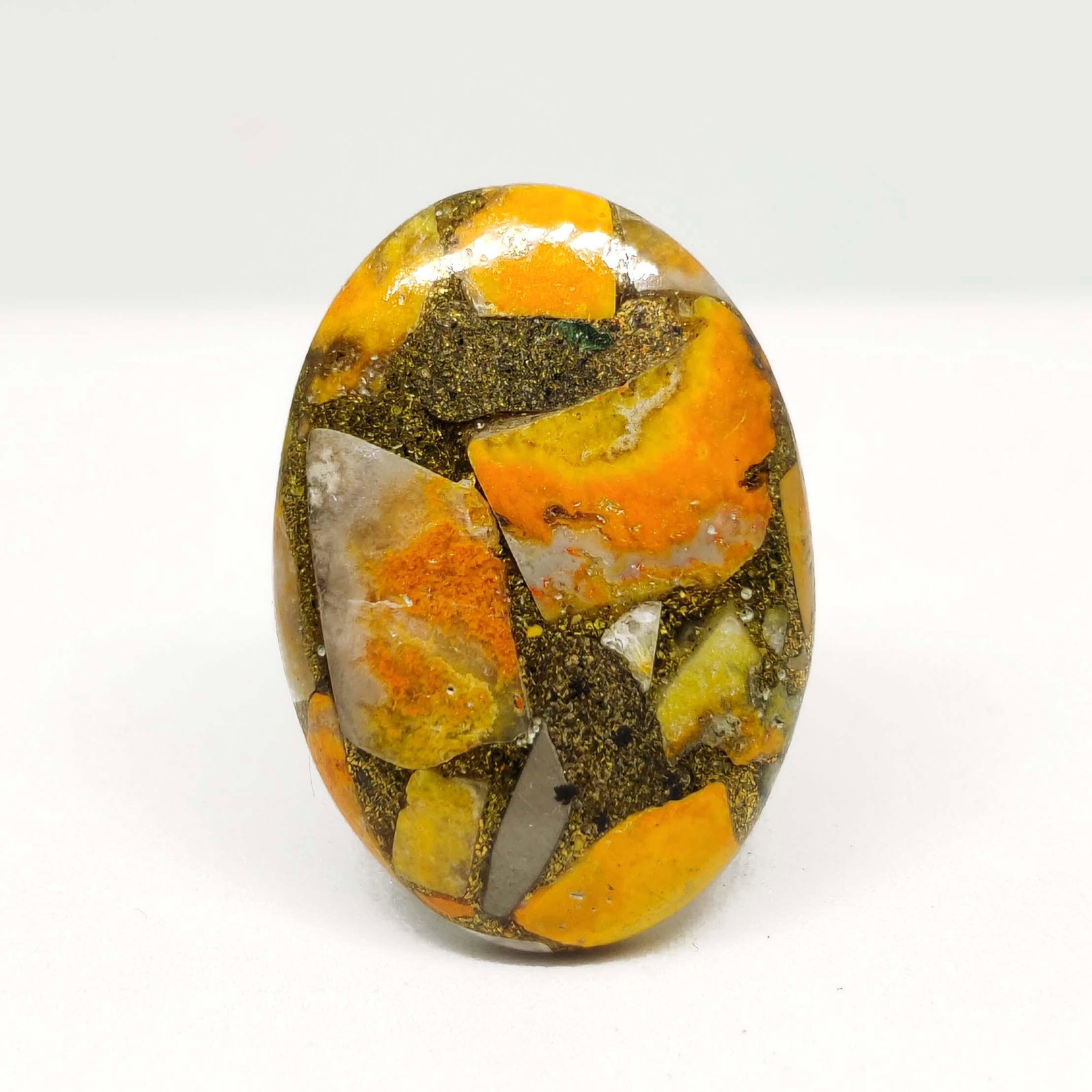 23.85 ct Natural Copper Bumble Bee Jasper (1 of 1)