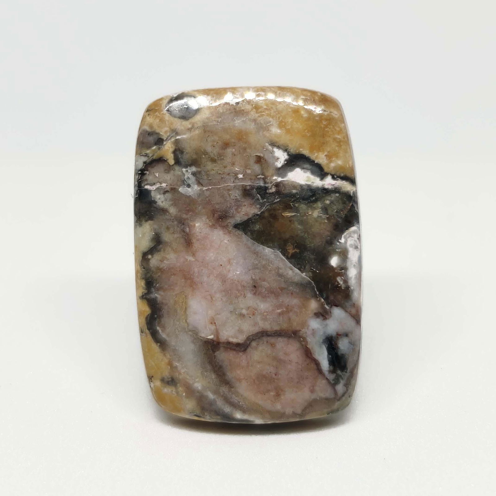 16.65 ct Natural Wild Horse Jasper: All the stones listed are 100% natural and rarely selected from a big quantity lot also these are of very high quality. BID WITH CONFIDENCE!!! DIMENSIONS : 23.5X16X4 mm