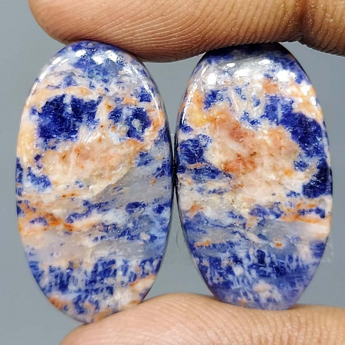 29.80 ct Natural Sodalite Pair (1 of 1)