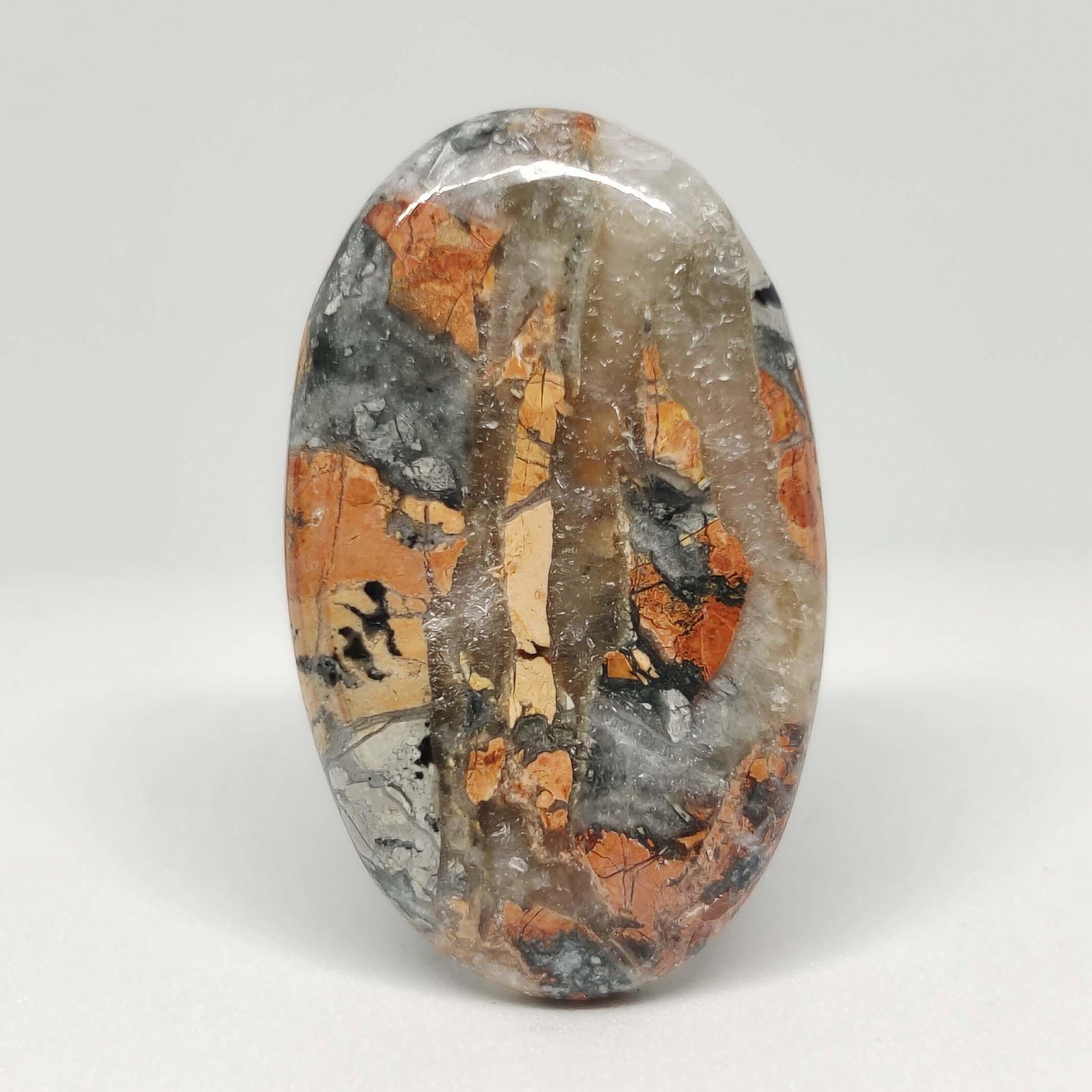 29.40 ct Natural Malingano Jasper: All the stones listed are 100% natural and rarely selected from a big quantity lot also these are of very high quality. BID WITH CONFIDENCE!!! DIMENSIONS : 32.5X20X5 mm