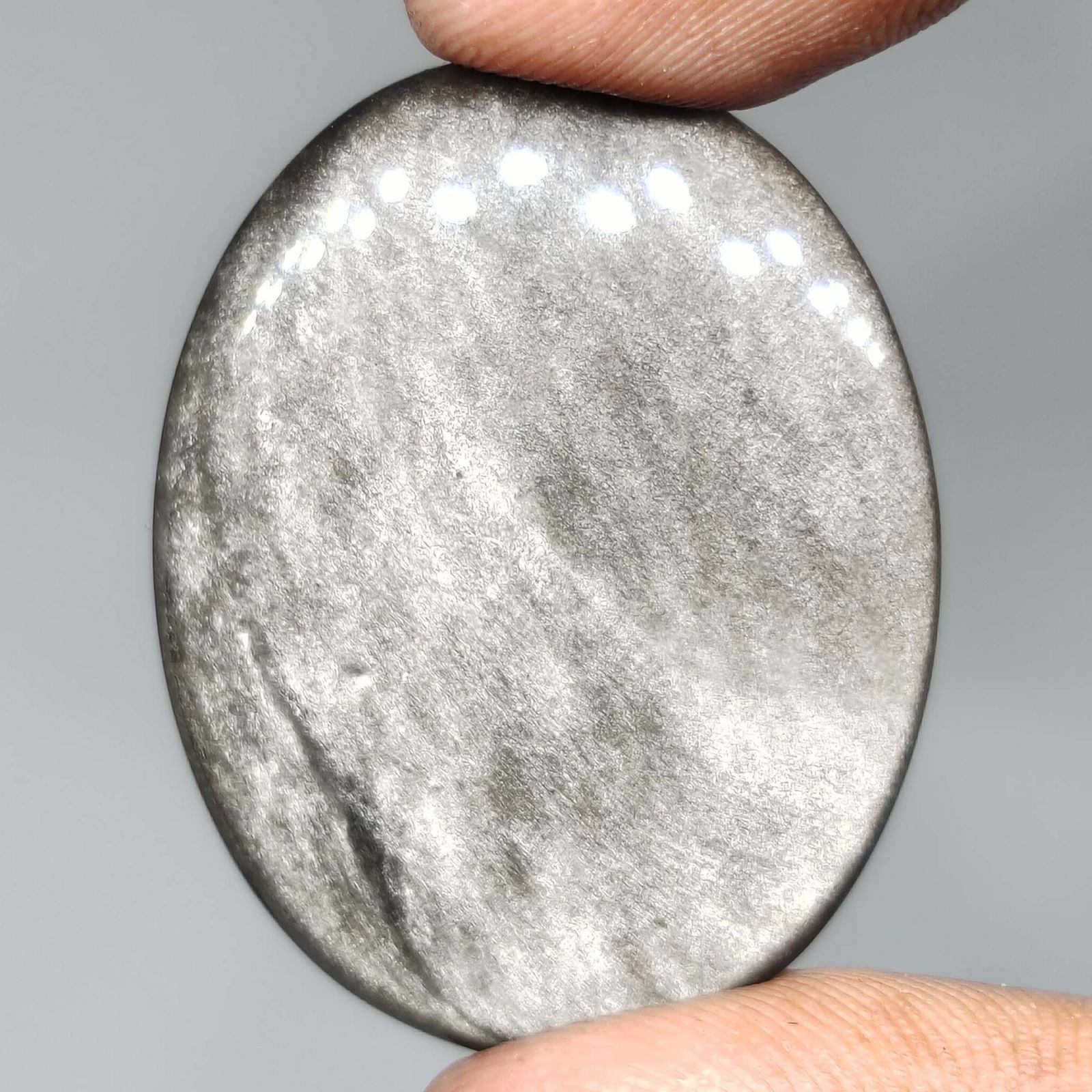 38.00 ct Natural Silver Obsidian (1 of 1)