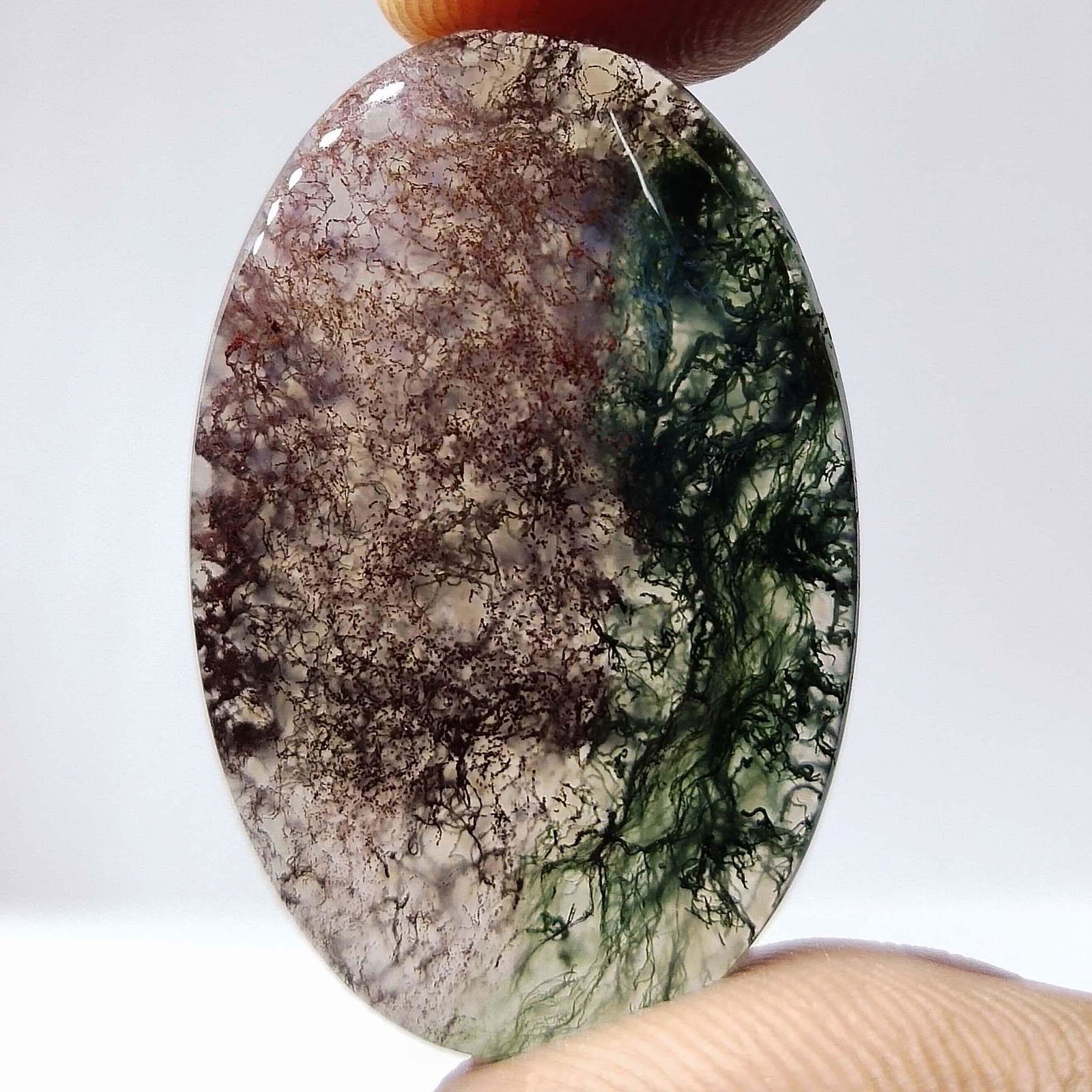 23.55 ct Natural Moss Agate (1 of 1)