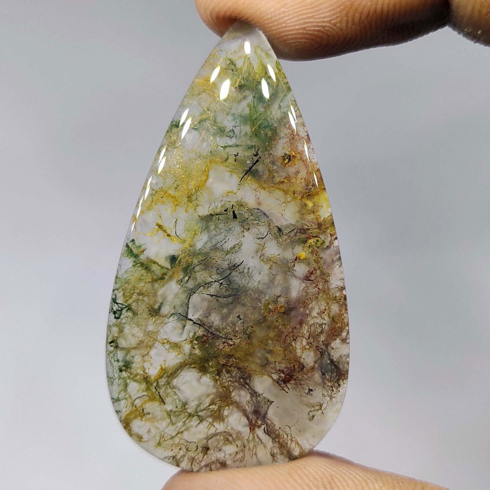 22.85 ct Natural Moss Agate (1 of 1)