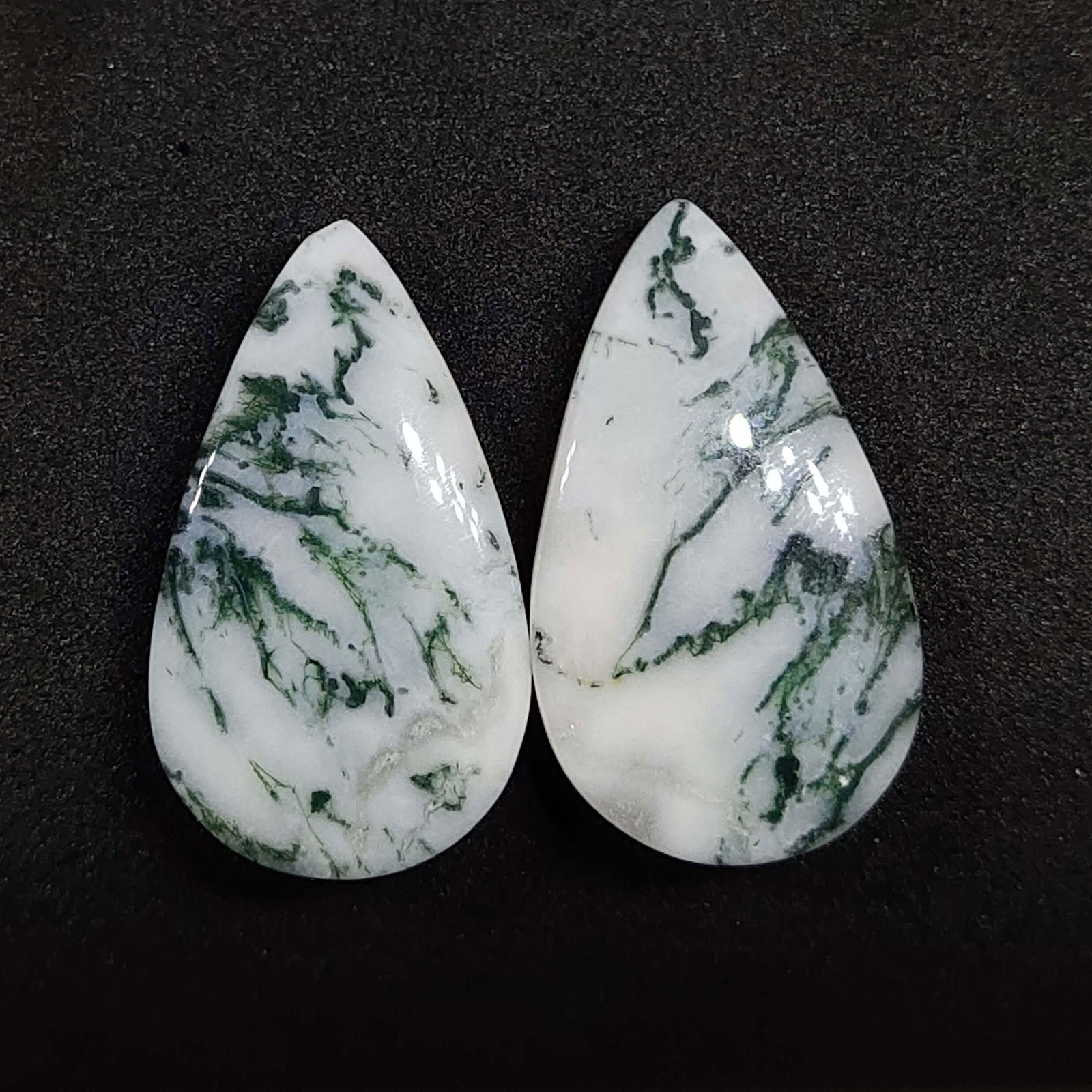 30.45 ct Natural Tree Agate Pair (1 of 1)