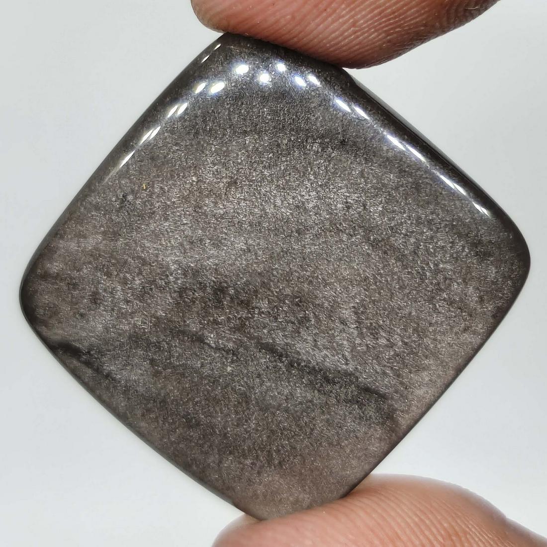 31.40 ct Natural Silver Obsidian (1 of 1)