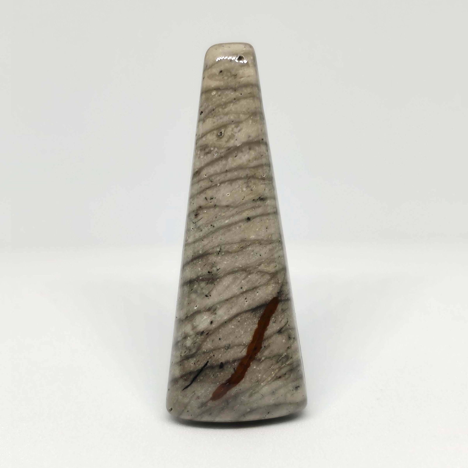 25.30 ct Top Grade Natural Willow Creek Jasper: All the stones listed are 100% natural and rarely selected from a big quantity lot also these are of very high quality. BID WITH CONFIDENCE!!! DIMENSIONS : 40X15X6 mm