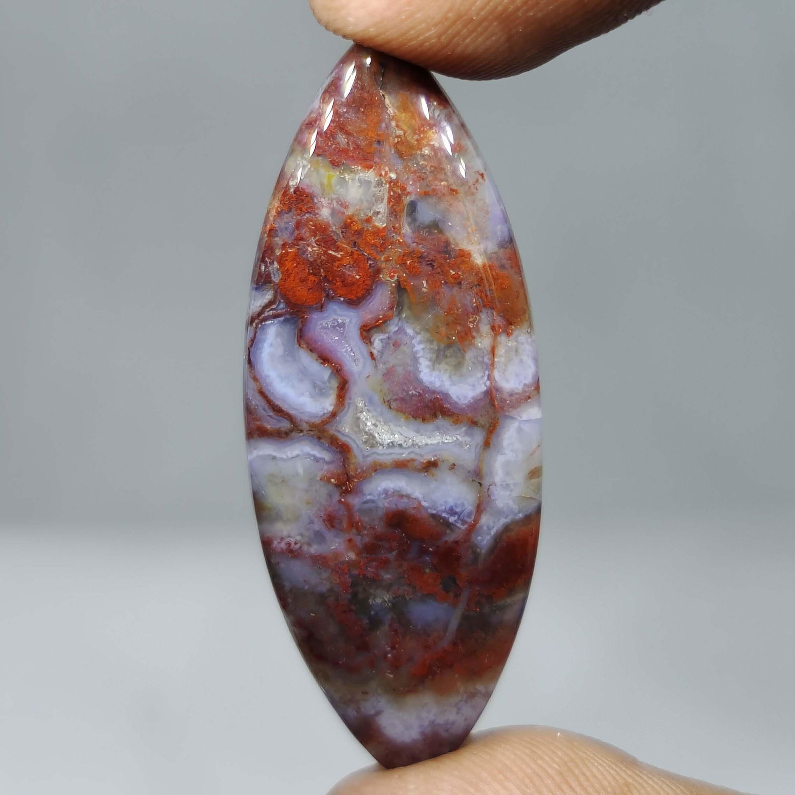 31.80 ct Top Grade Natural Red Moss Agate (1 of 1)