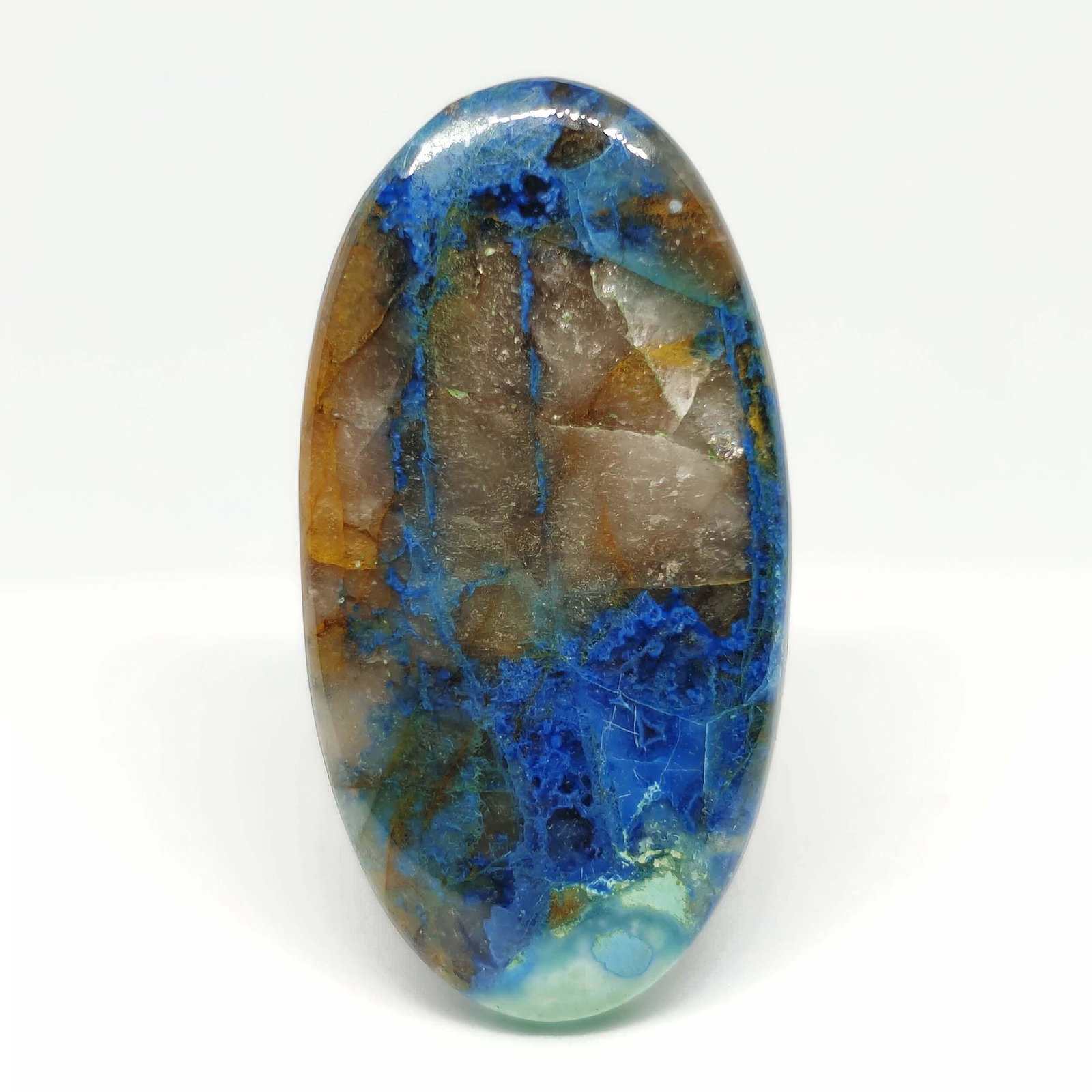 45.30 ct Top Grade Natural Sea Sediment Jasper: All the stones listed are 100% natural and rarely selected from a big quantity lot also these are of very high quality. BID WITH CONFIDENCE!!! DIMENSIONS : 41X21X5 mm