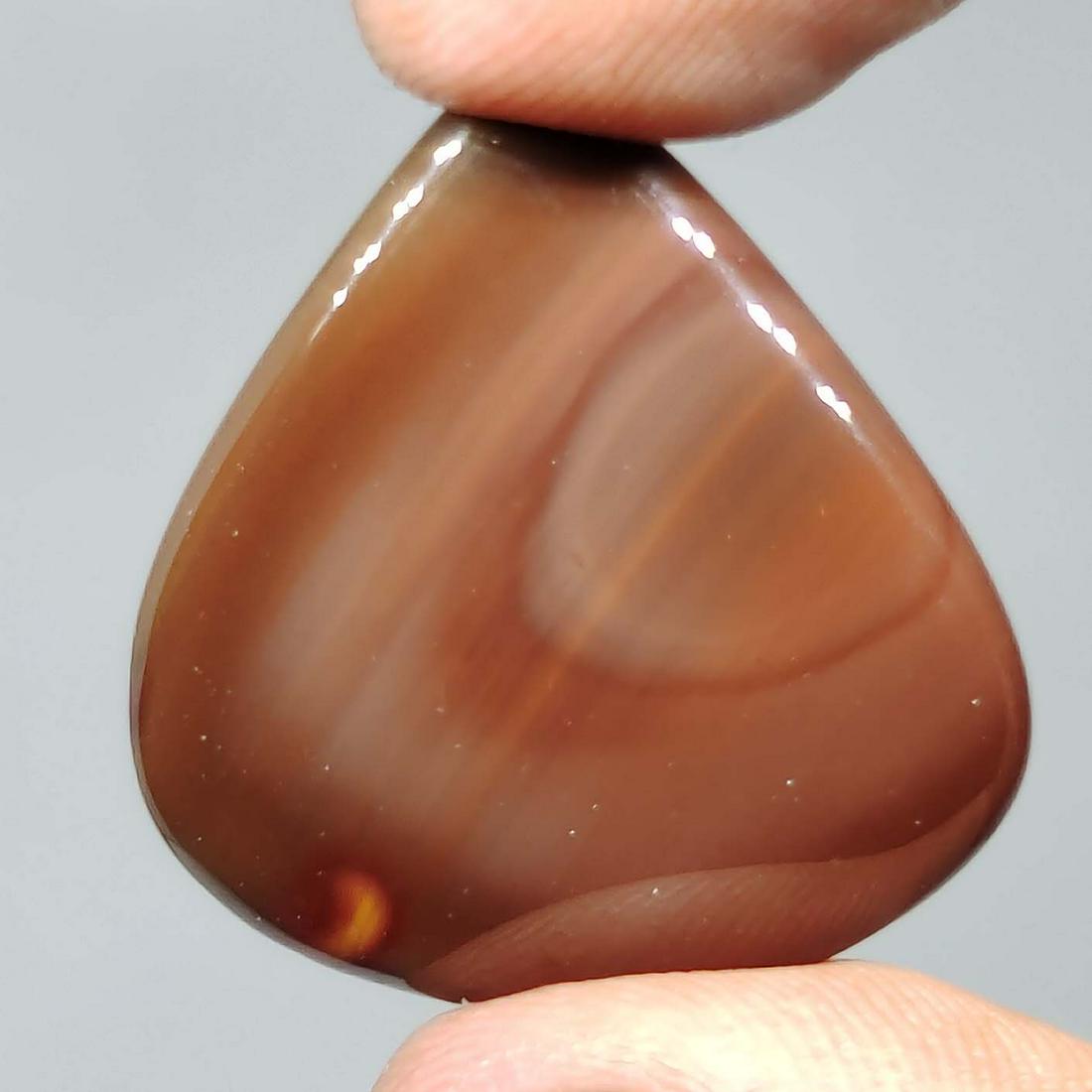 26.50 ct Natural Imperial Jasper: All the stones listed are 100% natural and rarely selected from a big quantity lot also these are of very high quality. BID WITH CONFIDENCE!!! DIMENSIONS : 28X26X4 mm