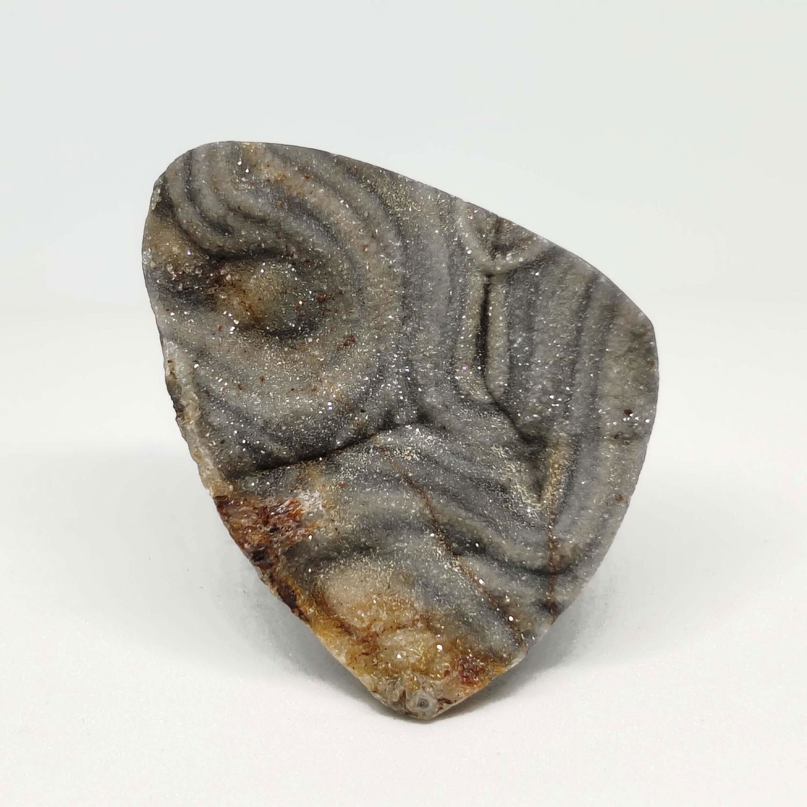 27.00 ct Natural Desert Druzy Jasper: All the stones listed are 100% natural and rarely selected from a big quantity lot also these are of very high quality. BID WITH CONFIDENCE!!! DIMENSIONS : 31X23X5 mm