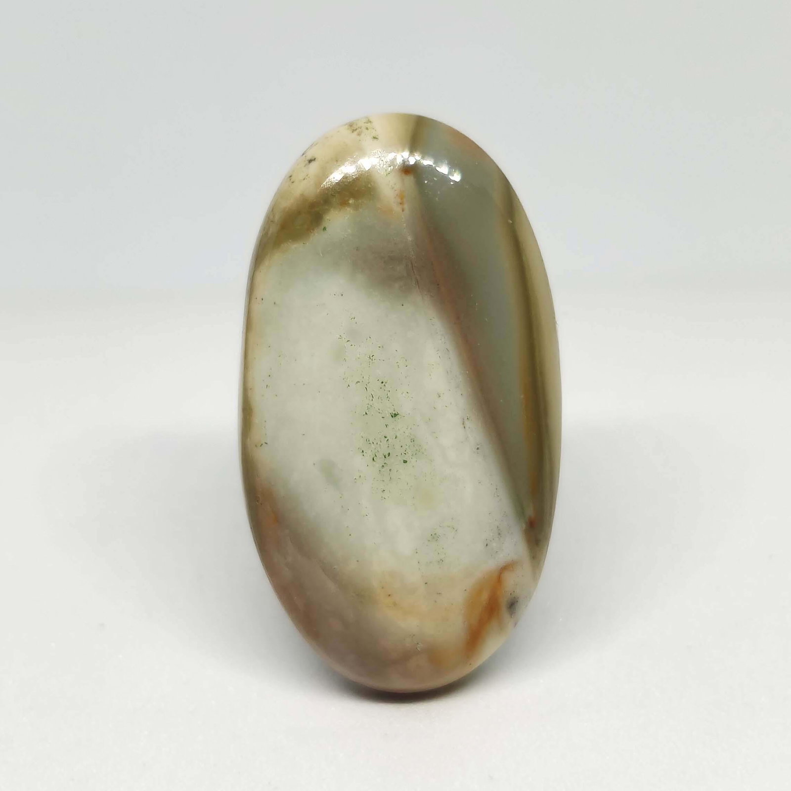 24.25 ct Natural Rocky Butte Jasper: All the stones listed are 100% natural and rarely selected from a big quantity lot also these are of very high quality. BID WITH CONFIDENCE!!! DIMENSIONS : 30X16X5 mm