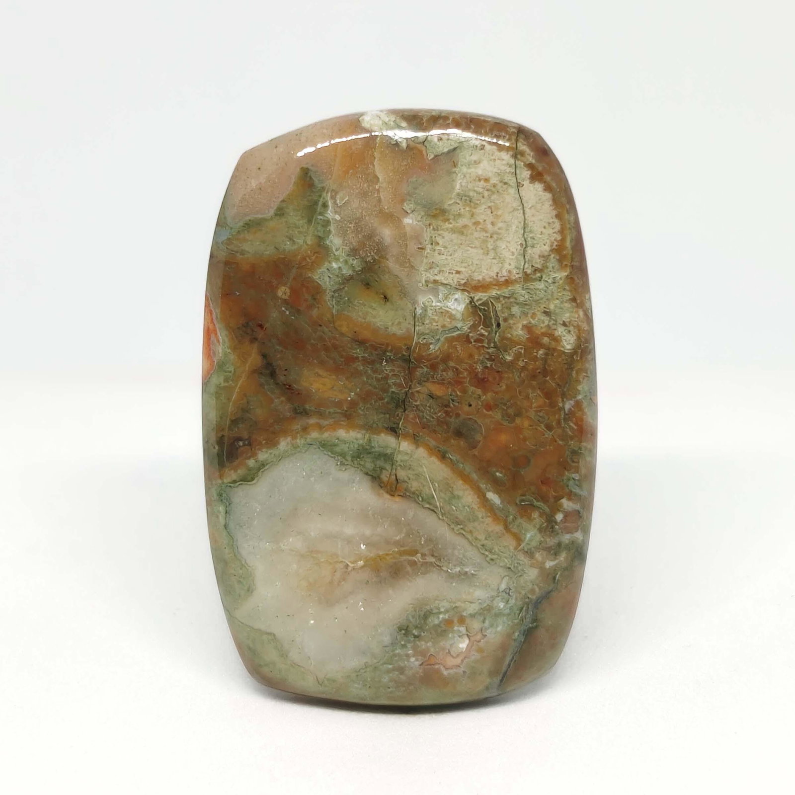 20.00 ct Natural Rain Forest Rhyolite Jasper: All the stones listed are 100% natural and rarely selected from a big quantity lot also these are of very high quality. BID WITH CONFIDENCE!!! DIMENSIONS : 29X19X4 mm
