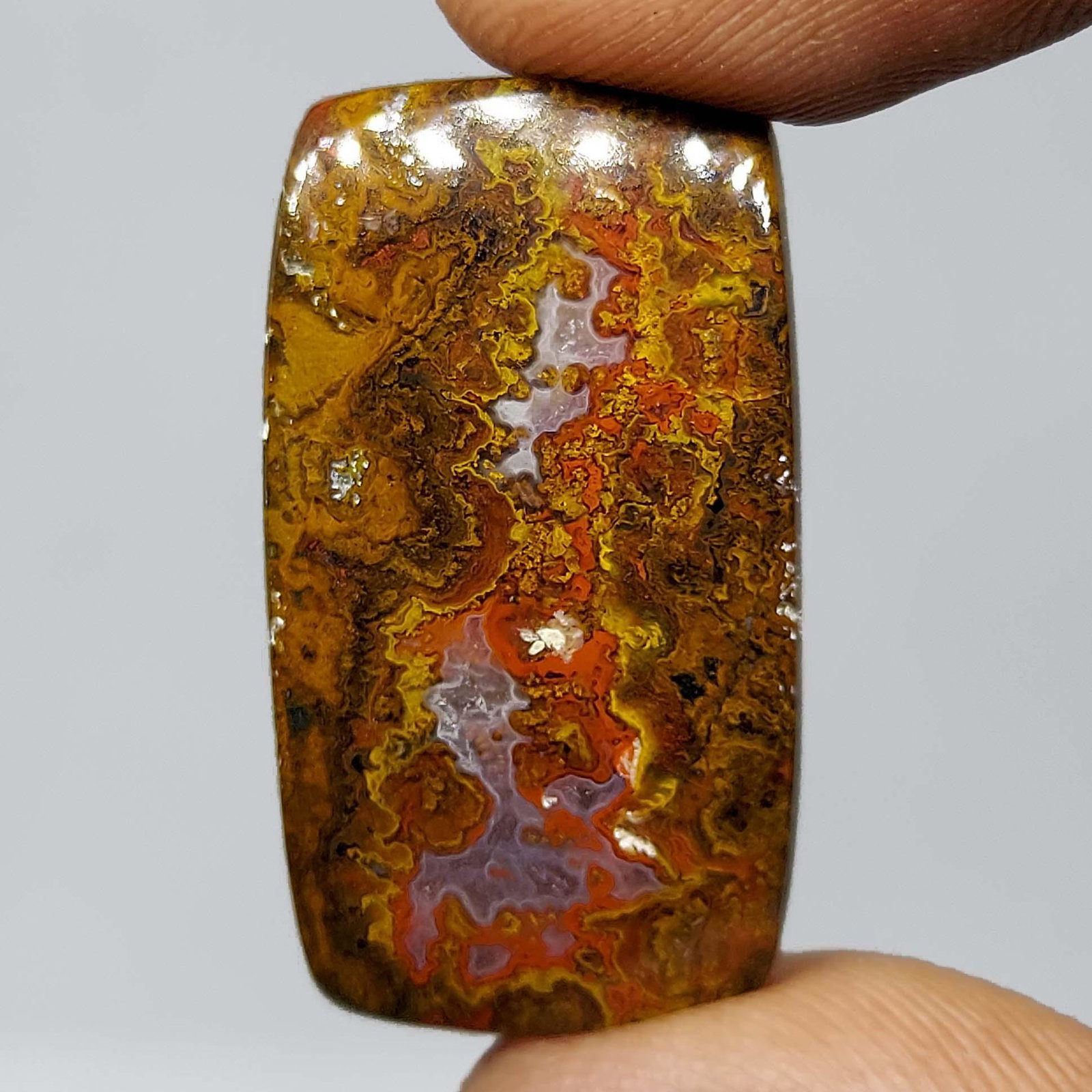 24.50 ct Rare Natural Seam Agate (1 of 1)