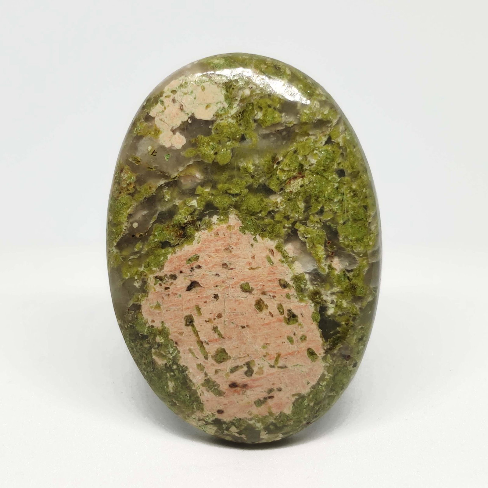 41.25 ct Natural Unakite Jasper: All the stones listed are 100% natural and rarely selected from a big quantity lot also these are of very high quality. BID WITH CONFIDENCE!!! DIMENSIONS : 35X25X5 mm