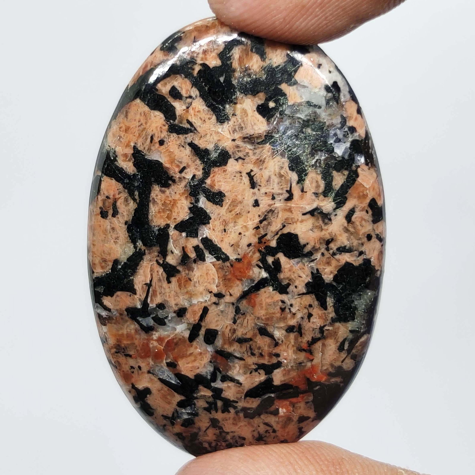 63.00 ct Natural Firework Obsidian: All the stones listed are 100% natural and rarely selected from a big quantity lot also these are of very high quality. BID WITH CONFIDENCE!!! DIMENSIONS : 46X28X5 mm