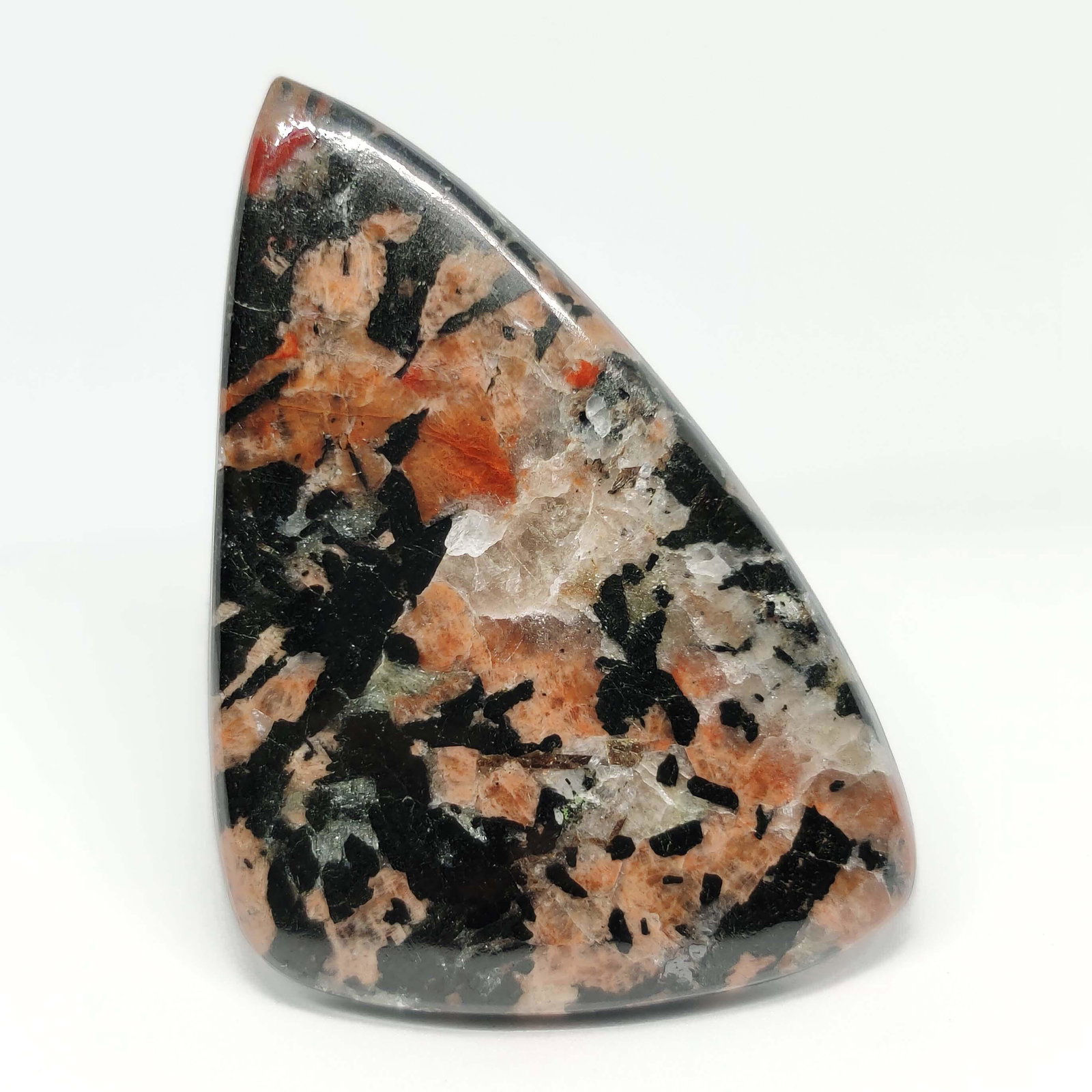 86.10 ct Natural Firework Obsidian: All the stones listed are 100% natural and rarely selected from a big quantity lot also these are of very high quality. BID WITH CONFIDENCE!!! DIMENSIONS : 54X36X5 mm