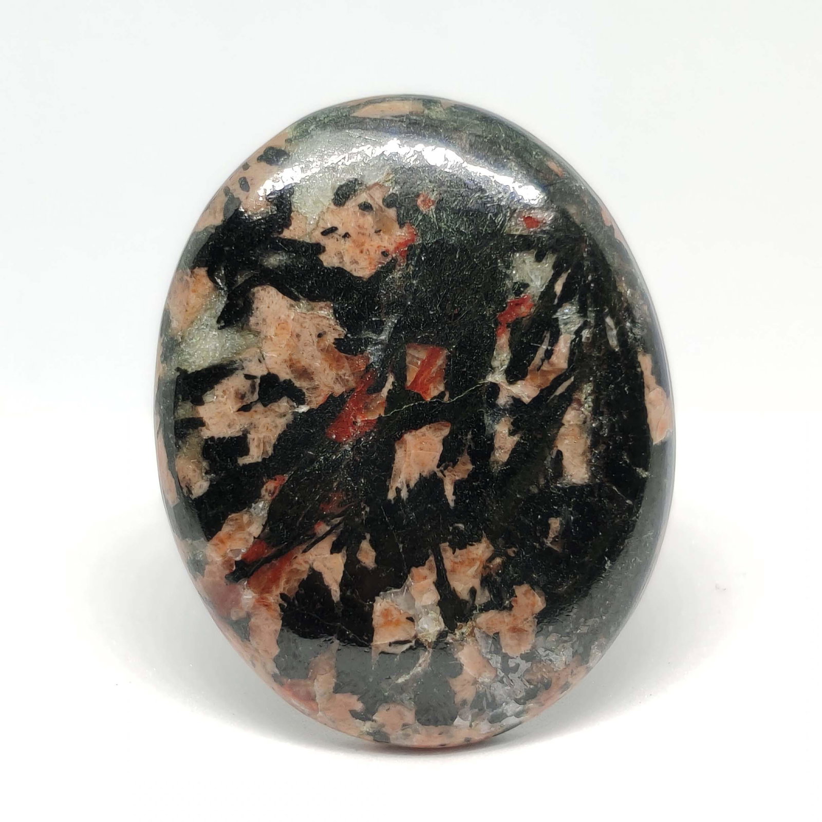 58.10 ct Natural Firework Obsidian: All the stones listed are 100% natural and rarely selected from a big quantity lot also these are of very high quality. BID WITH CONFIDENCE!!! DIMENSIONS : 37X30X6 mm