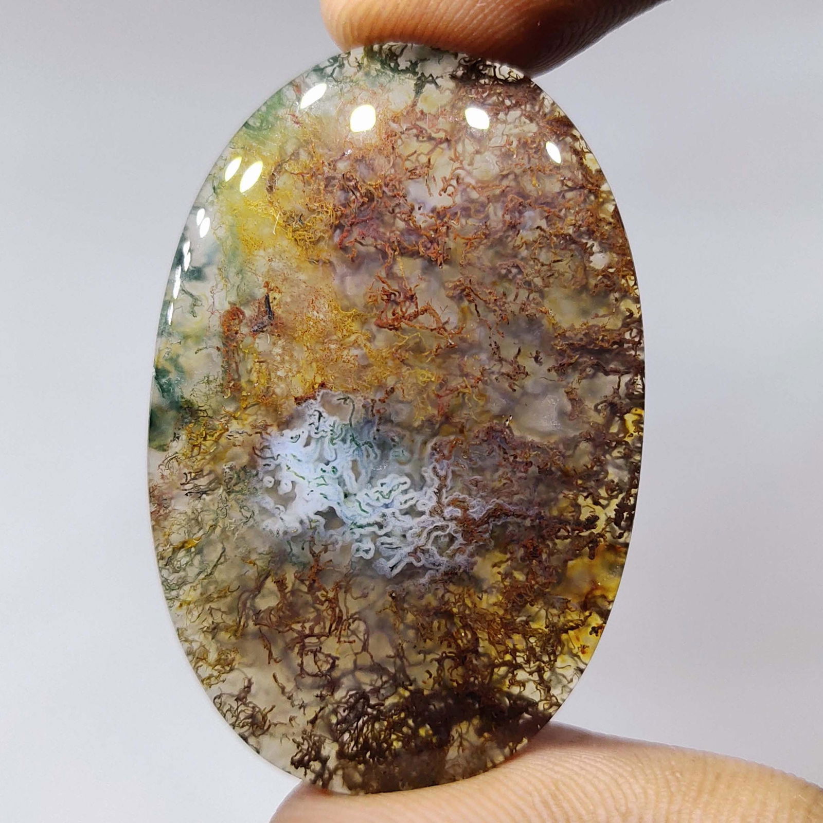 36.20 ct Natural Moss Agate (1 of 1)
