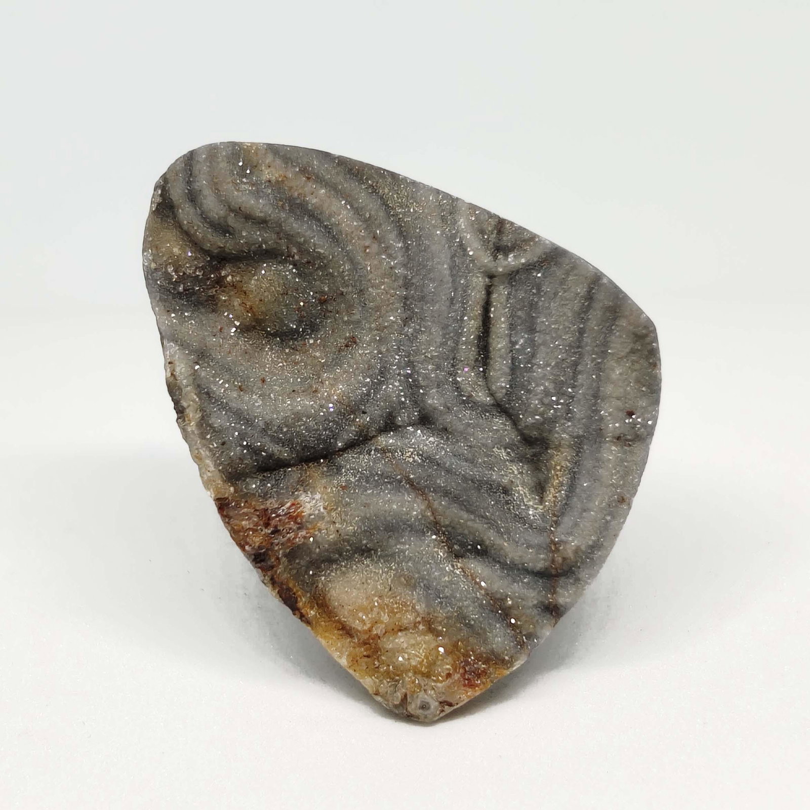 27.00 ct Natural Desert Druzy Jasper: All the stones listed are 100% natural and rarely selected from a big quantity lot also these are of very high quality. BID WITH CONFIDENCE!!! DIMENSIONS : 31X23X5 mm