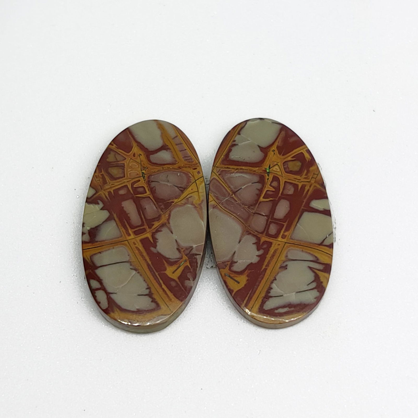24.00 ct Natural Noreena Jasper Pair (1 of 1)