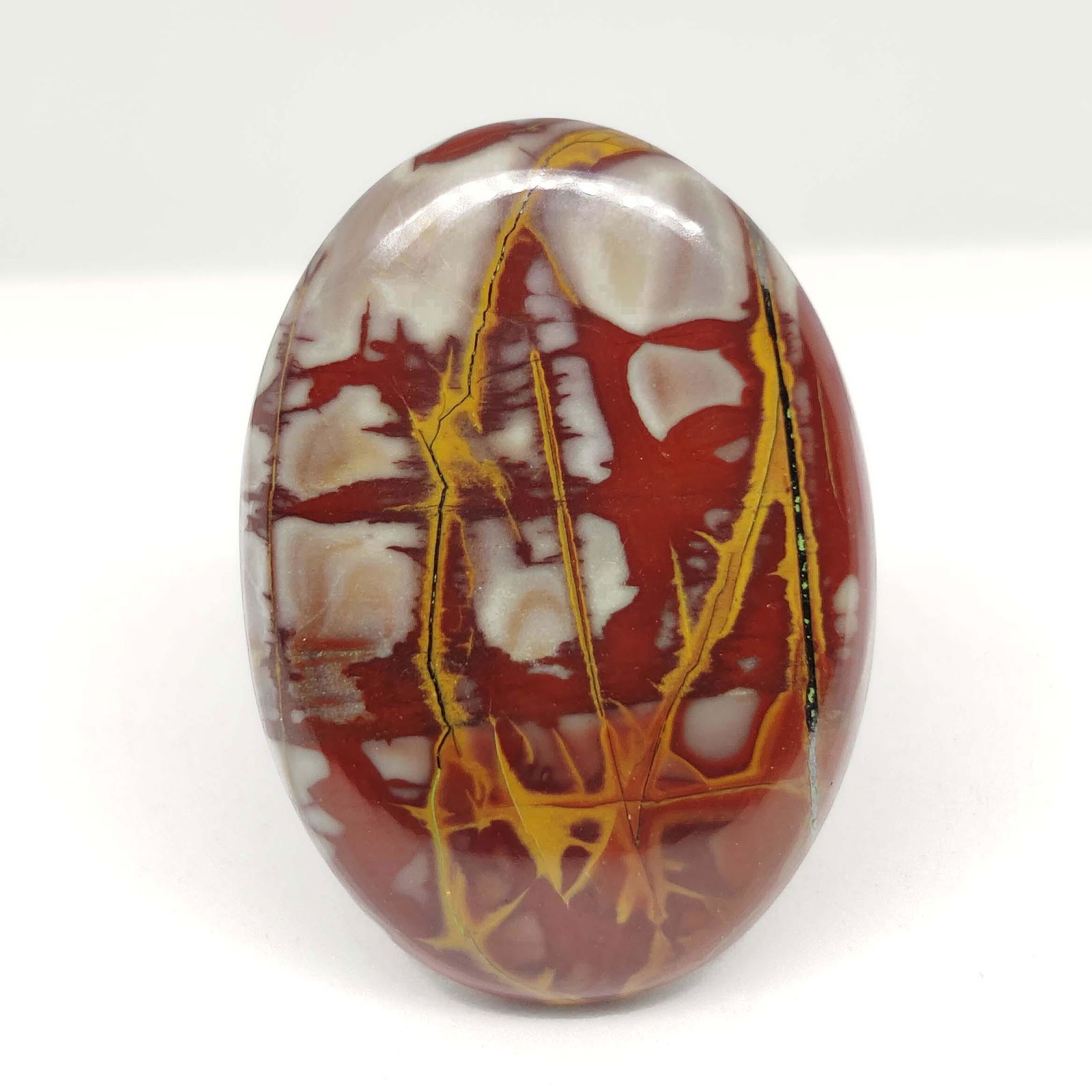 32.20 ct Natural Noreena Jasper: All the stones listed are 100% natural and rarely selected from a big quantity lot also these are of very high quality. BID WITH CONFIDENCE!!! DIMENSIONS : 31X22X5 mm