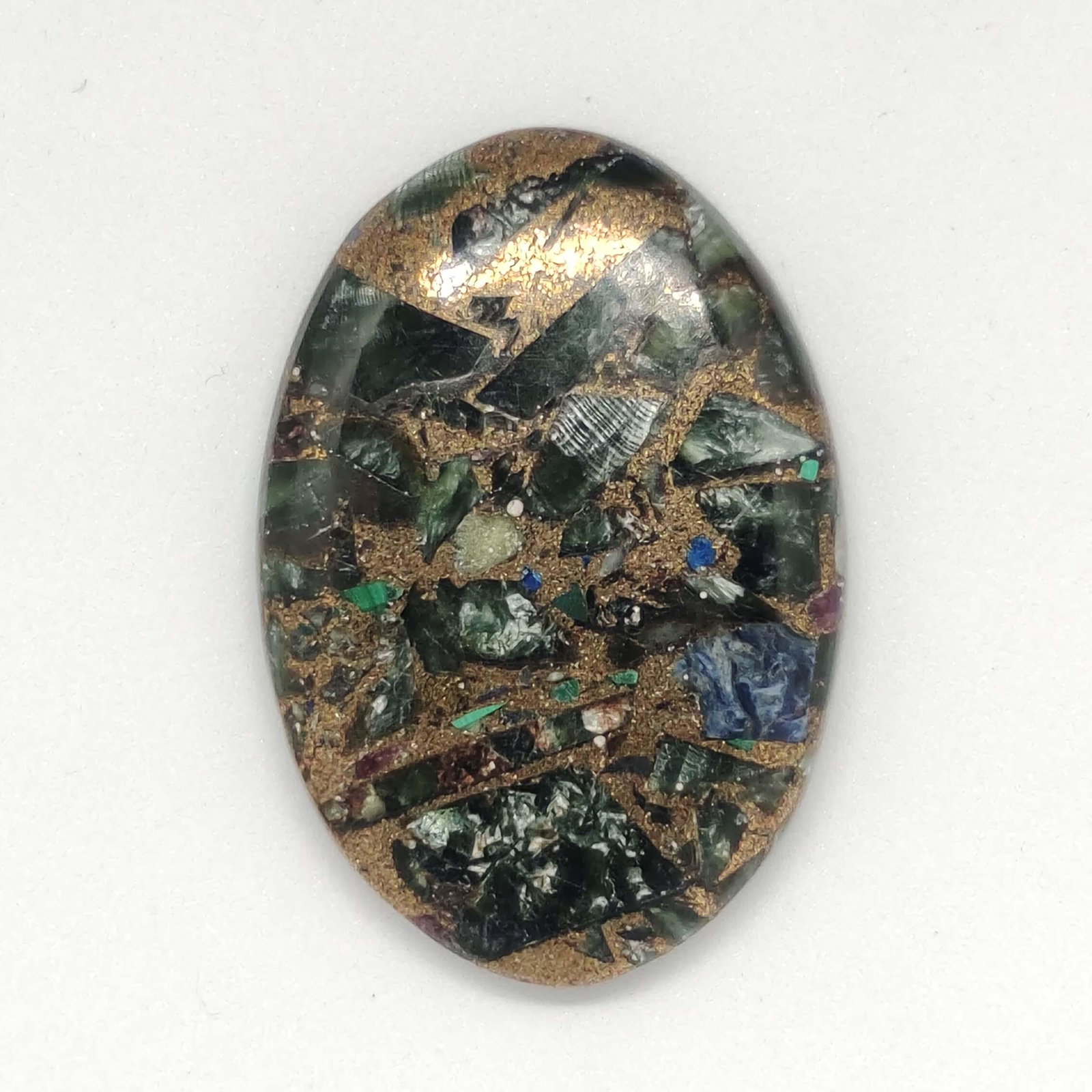 41.40 ct Natural Copper Seraphinite (1 of 1)