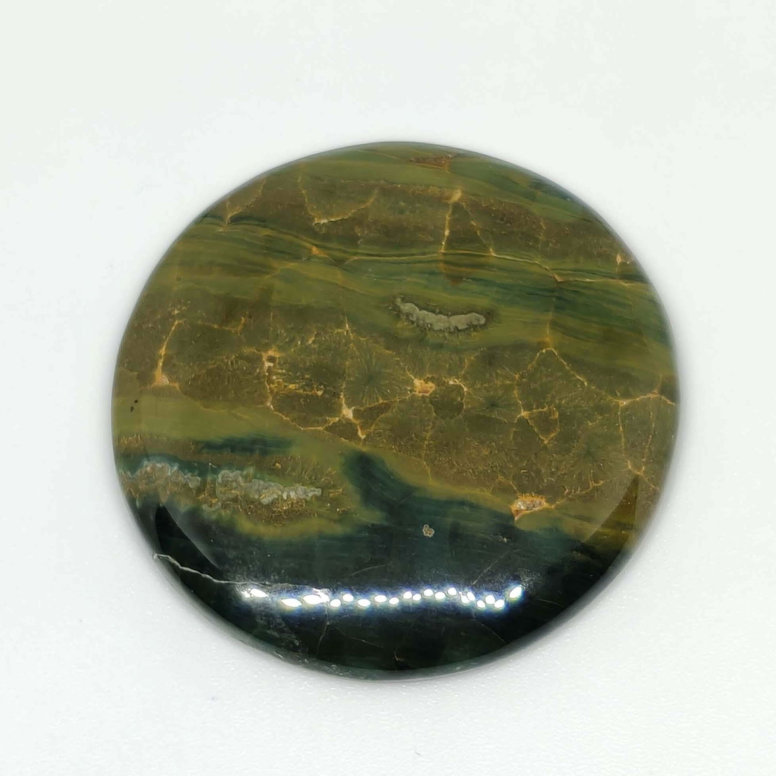 56.60 ct Natural Ocean Jasper: All the stones listed are 100% natural and rarely selected from a big quantity lot also these are of very high quality. BID WITH CONFIDENCE!!! DIMENSIONS : 35X35X5 mm
